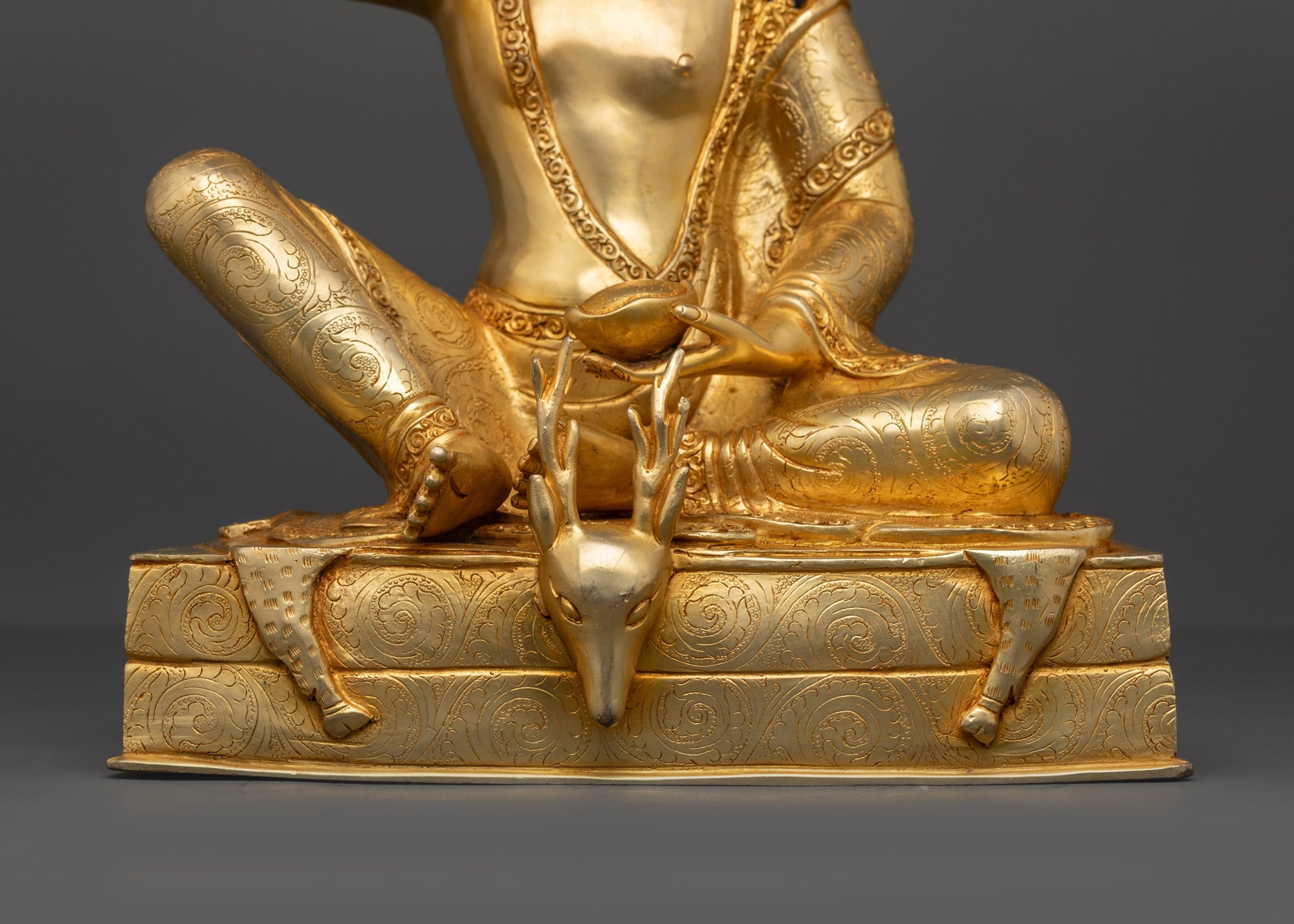 Buddhist Master Milarepa Statue | Handcrafted Himalayan Tibetan Art