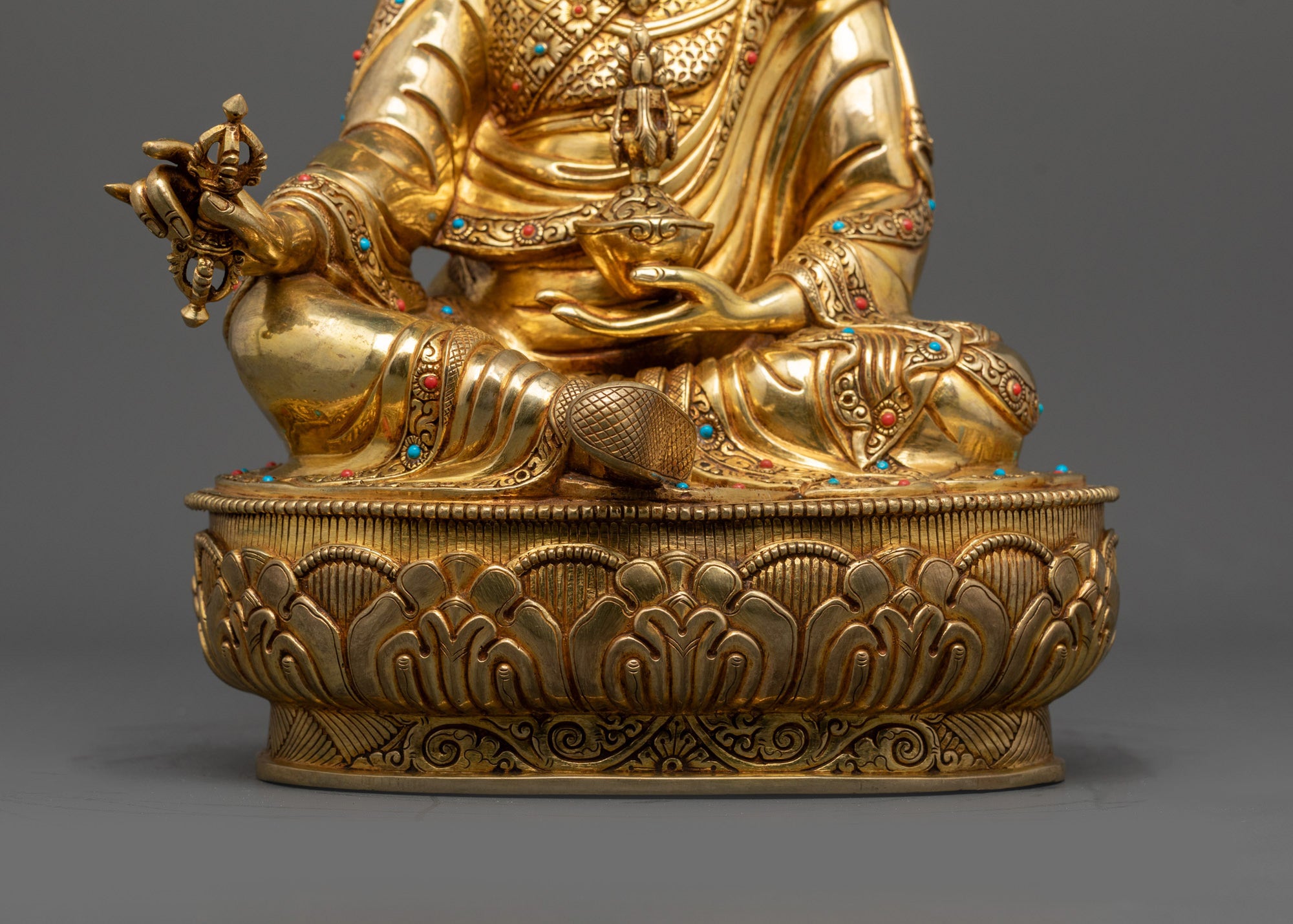 Handcrafted Guru Rinpoche Statue | Detailed Statue for Spiritual Blessings