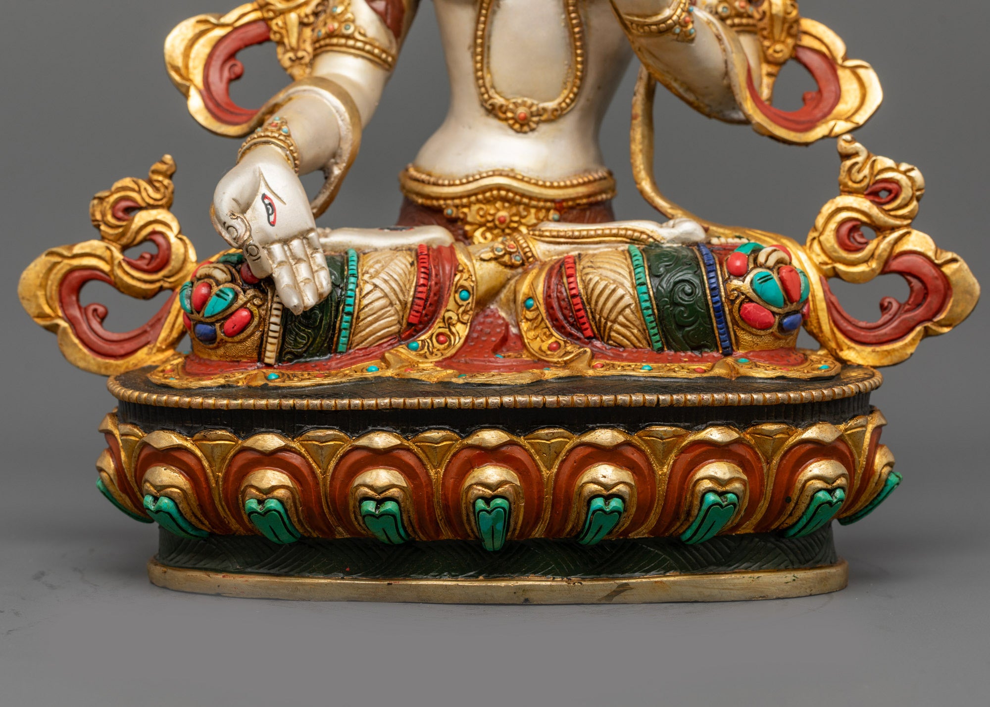 White Tara Statue | Authentic Tibetan Buddhist Art