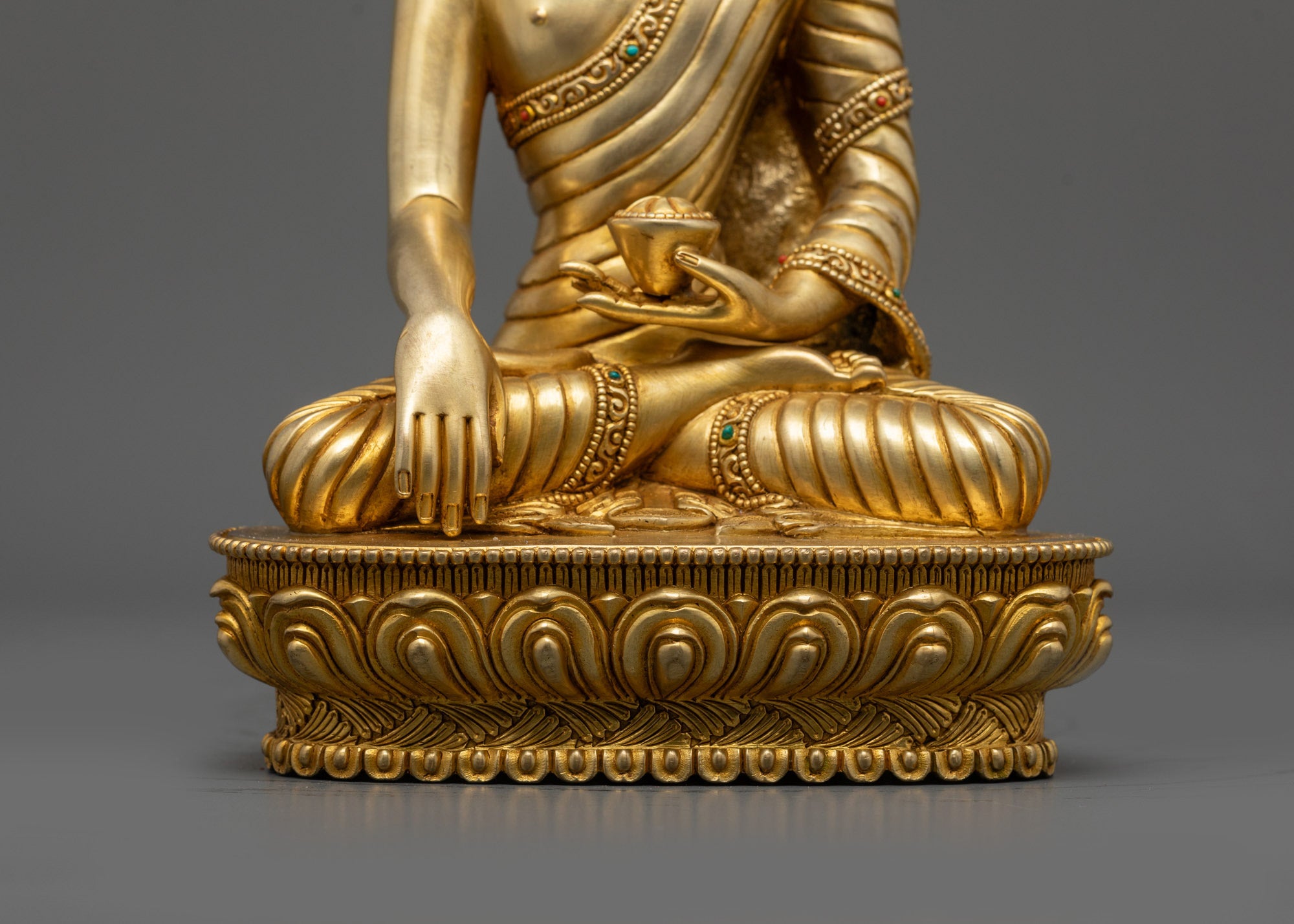 Enlightened Shakyamuni Buddha Statue | Spiritual Decor from Nepal