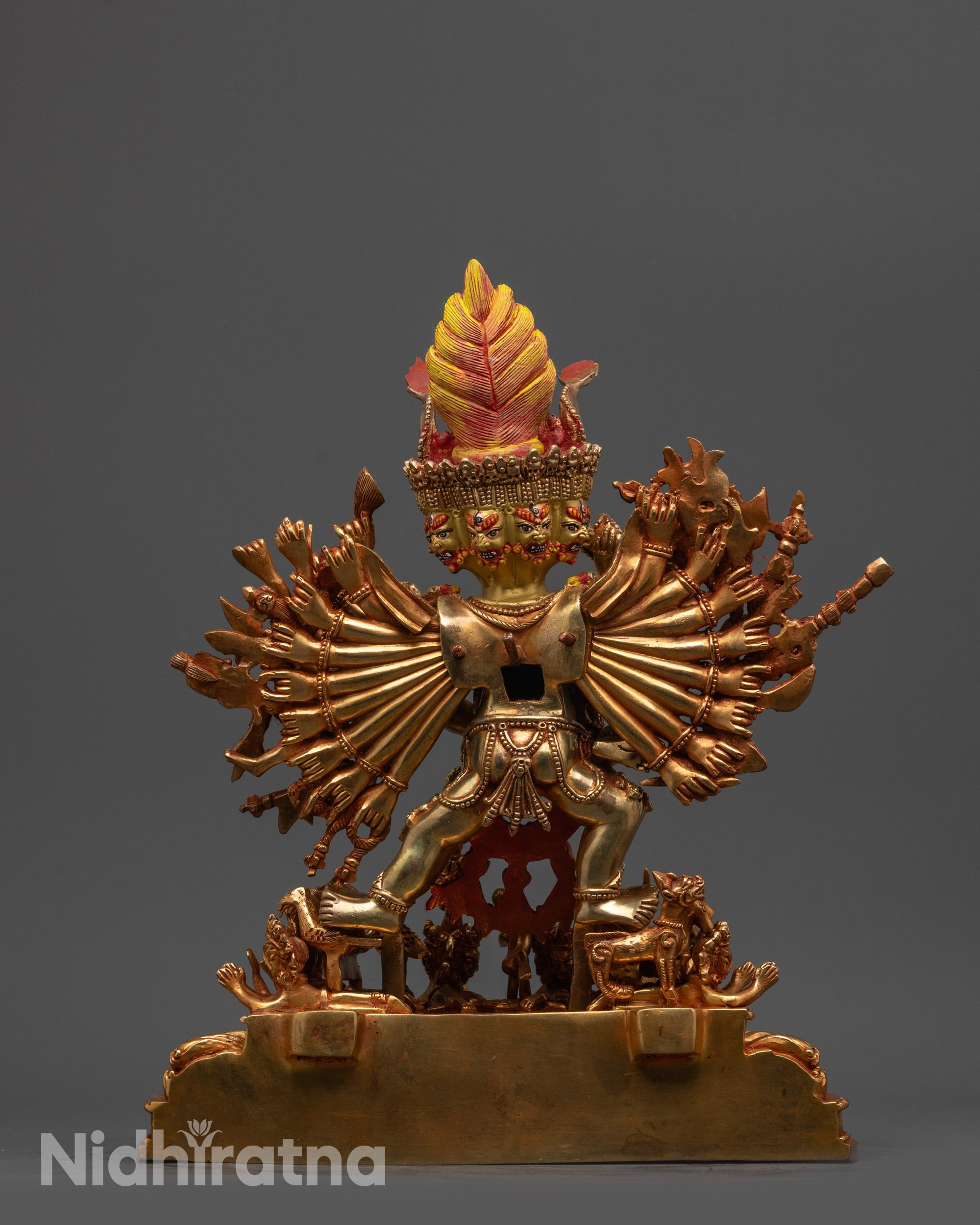 Handcrafted Yamantaka Statue | Wrathful Protector Statue from Nepal