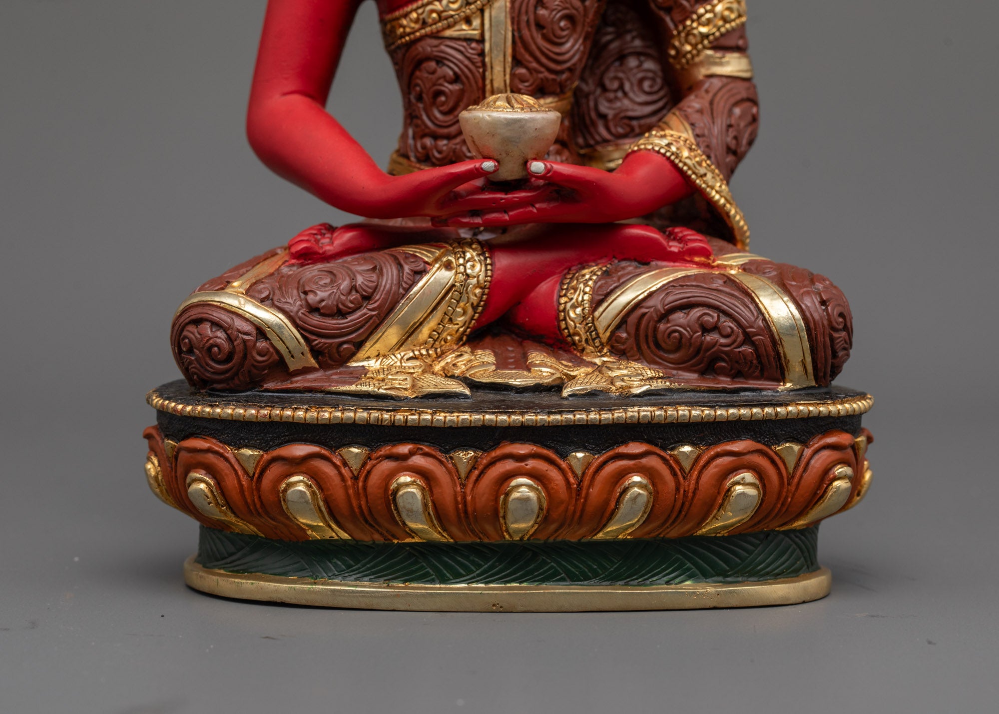 Handmade Amitabha Buddha Statue | Vibrant Artwork for Spiritual Growth