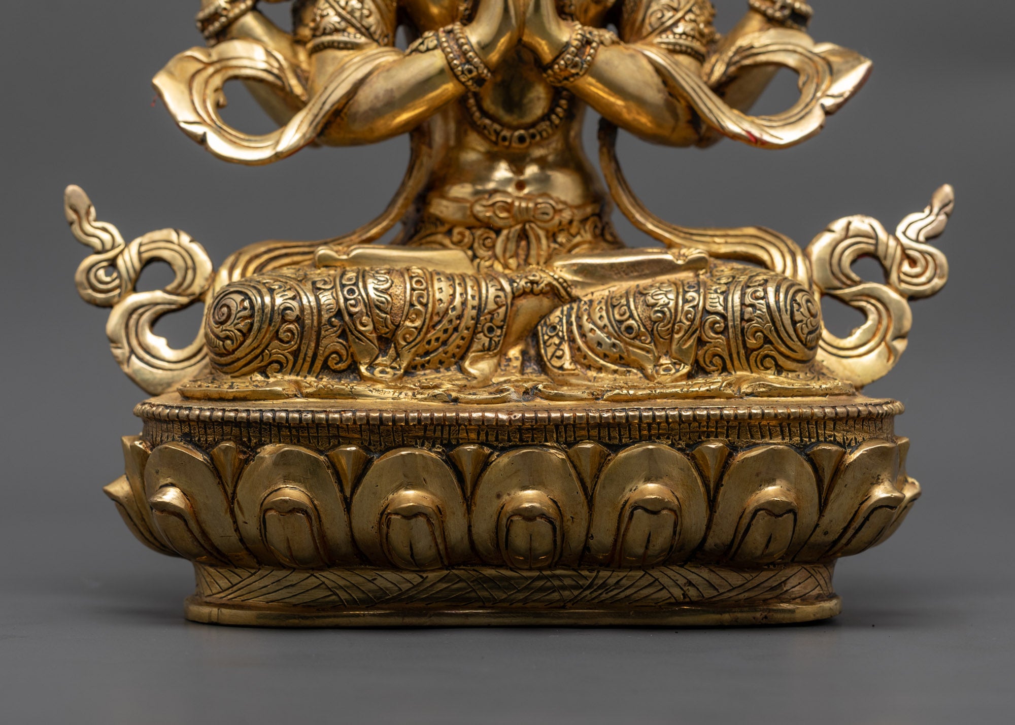 Detailed Avalokiteshvara Statue | Traditional Nepalese Artisan Craft