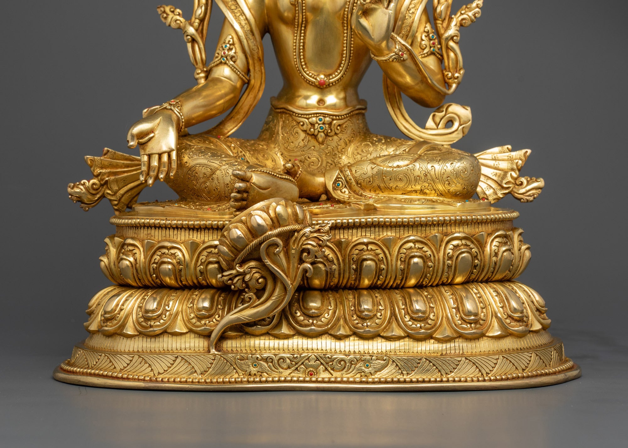 Peaceful Green Tara Statue | Tibetan Goddess of Compassion