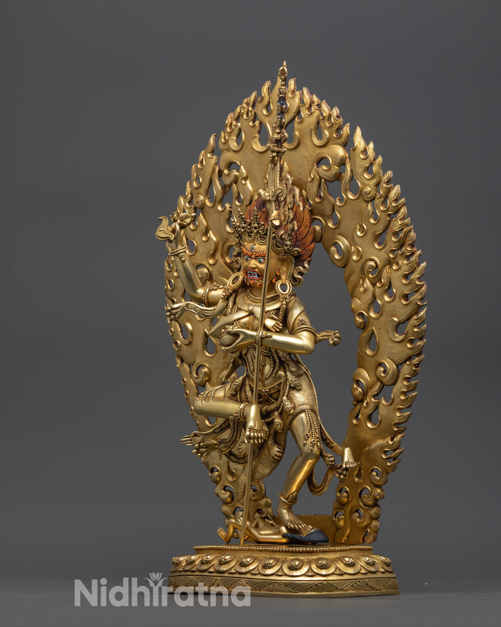 Goddess Troma Nagmo Statue | Wrathful Dakini Traditional Himalayan Art