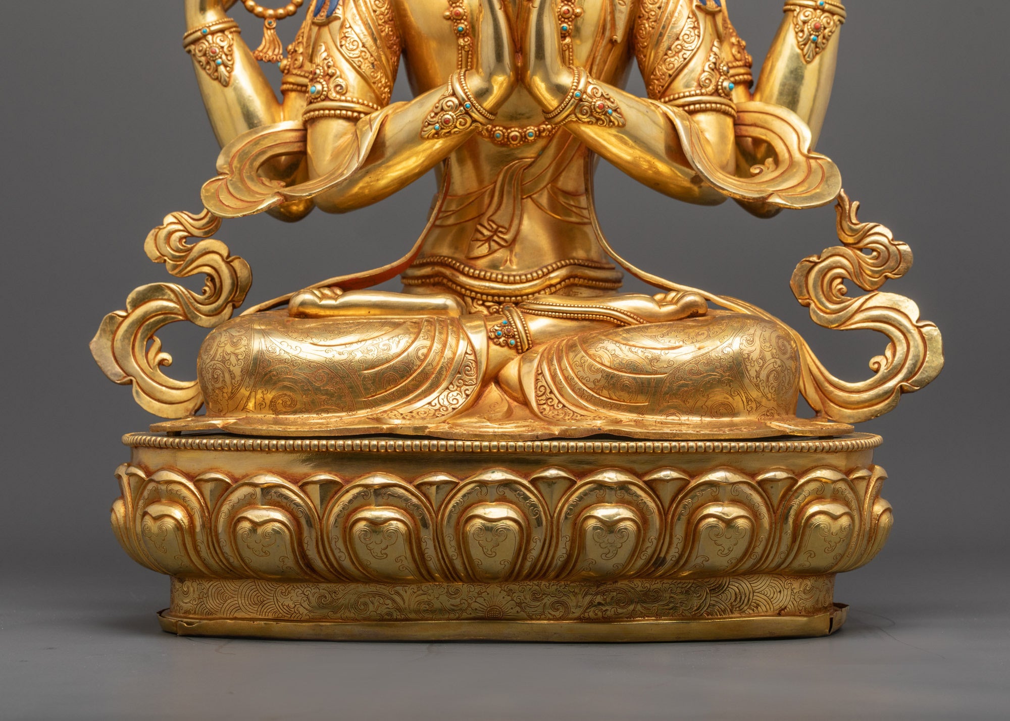 Compassion Deity Chenrezig Statue | Handcrafted Himalayan Art