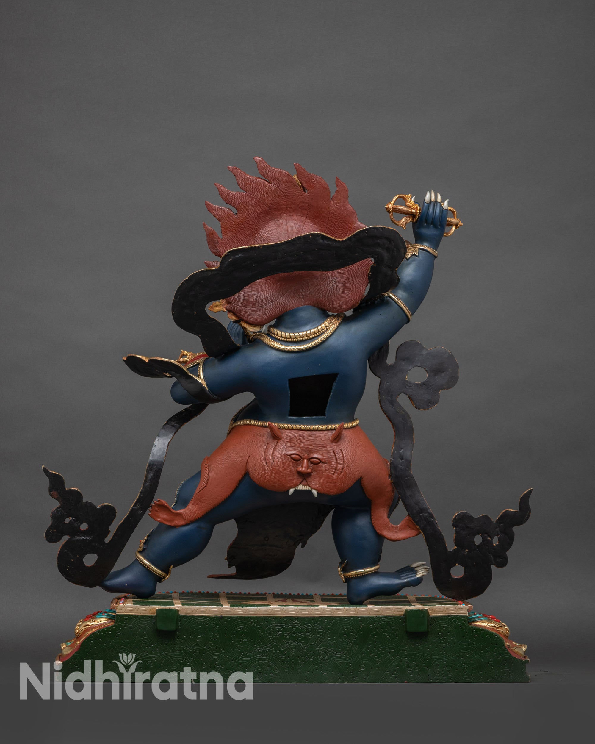 Large Vajrapani Statue | High-Quality Tibetan Vajra Protector Figurine
