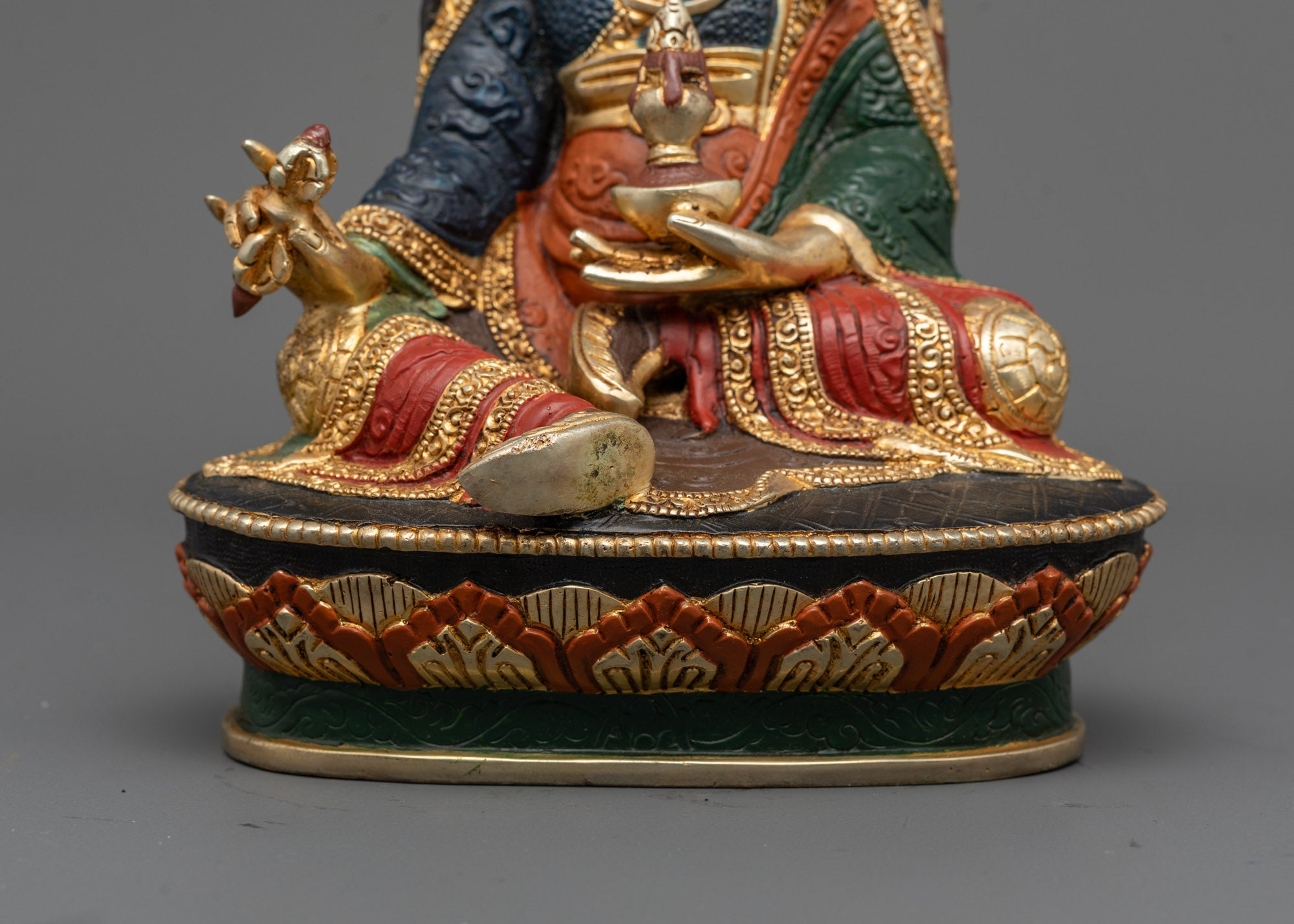 Colored Padmasambhava Statue | Sacred Guru Idol for Spiritual Practice