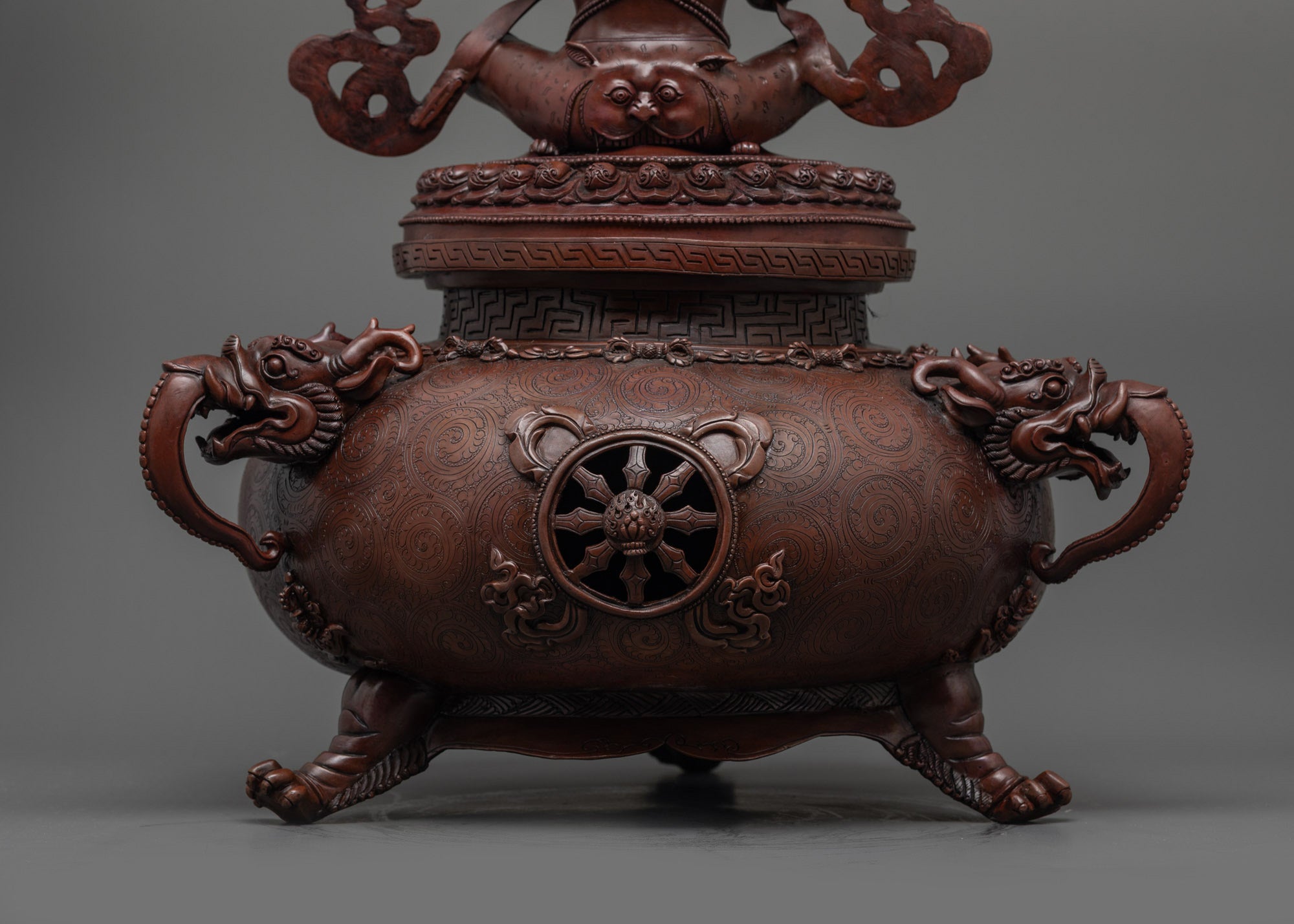 Oxidized Vajradhaka Statue | Spiritual Buddhist Decor from Nepal