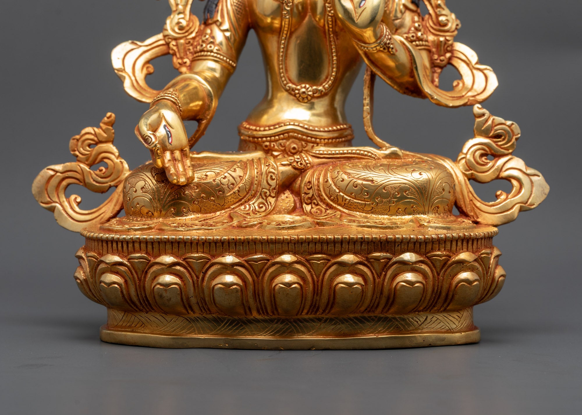 Handcrafted White Tara Sculpture | Spiritual Statue for Home Altar
