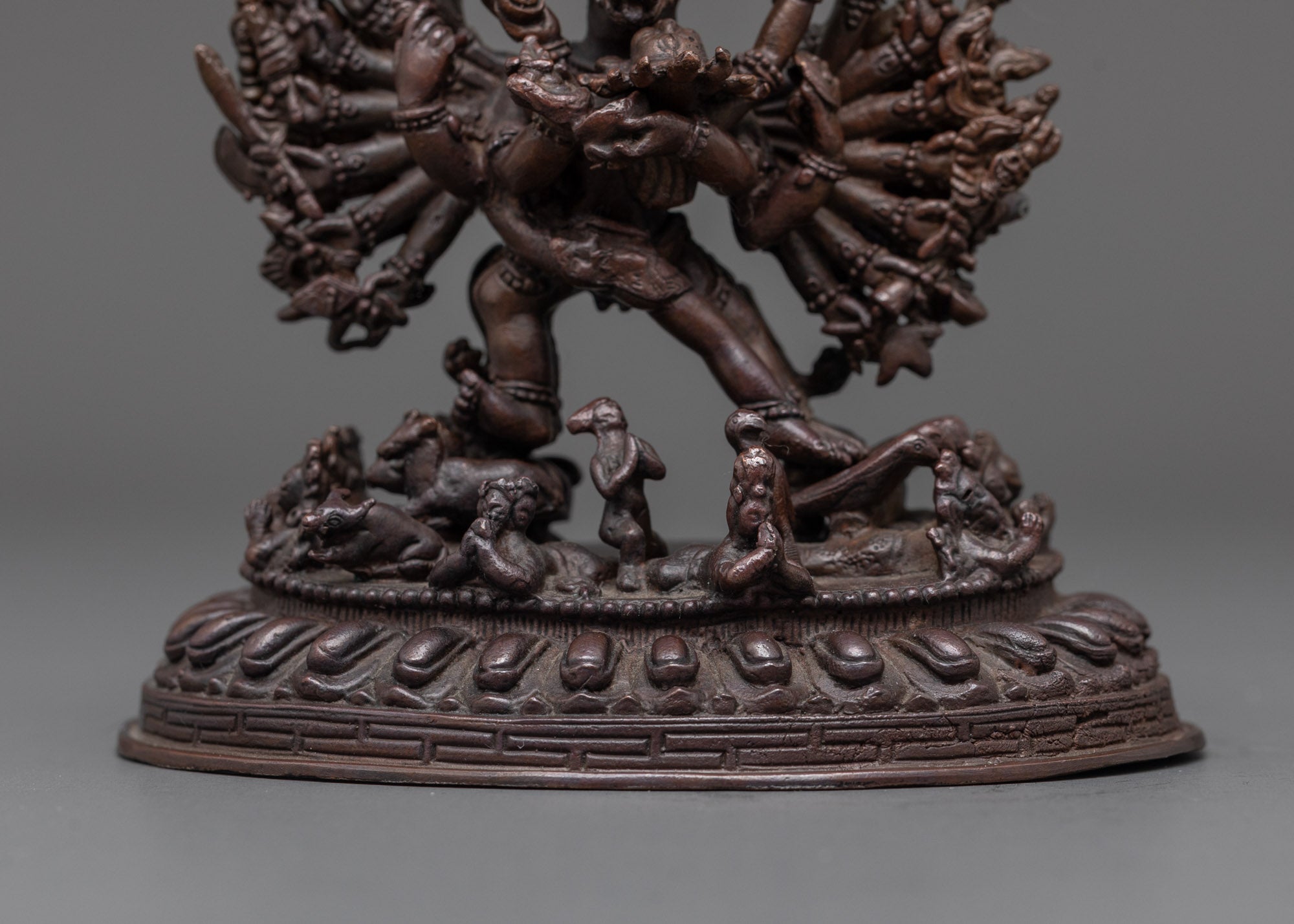 Stunning Oxidized Yamantaka Statue | Precision Machine-Made Design