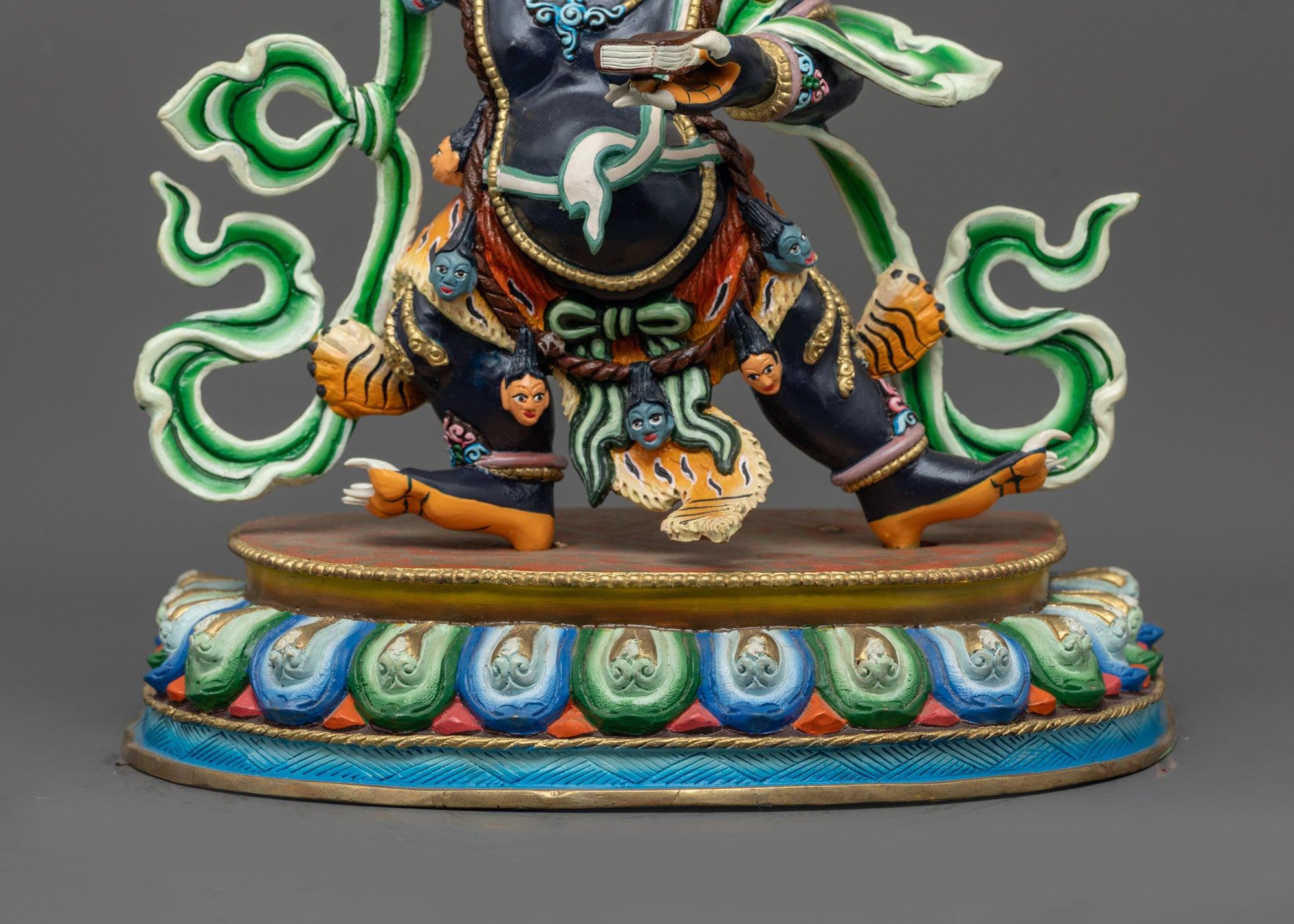 Wrathful Manjushri Sculpture | Lost Wax Cast Buddhist Deity from Nepal
