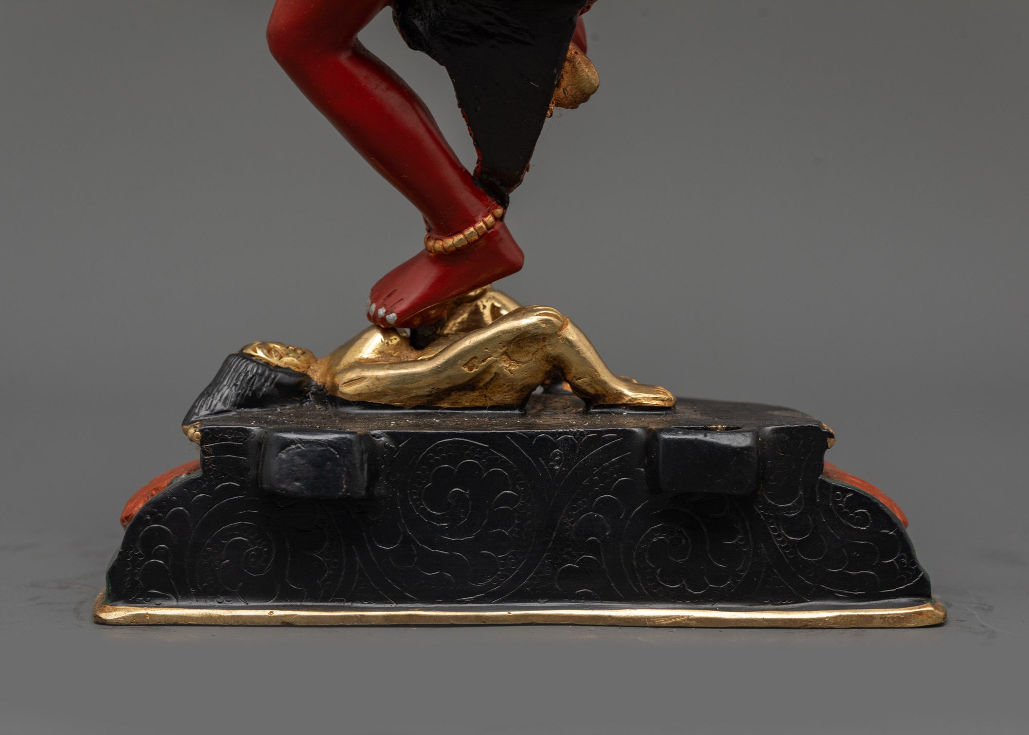 Traditionally Crafted Red Colored Kurukulla Statue For Sale