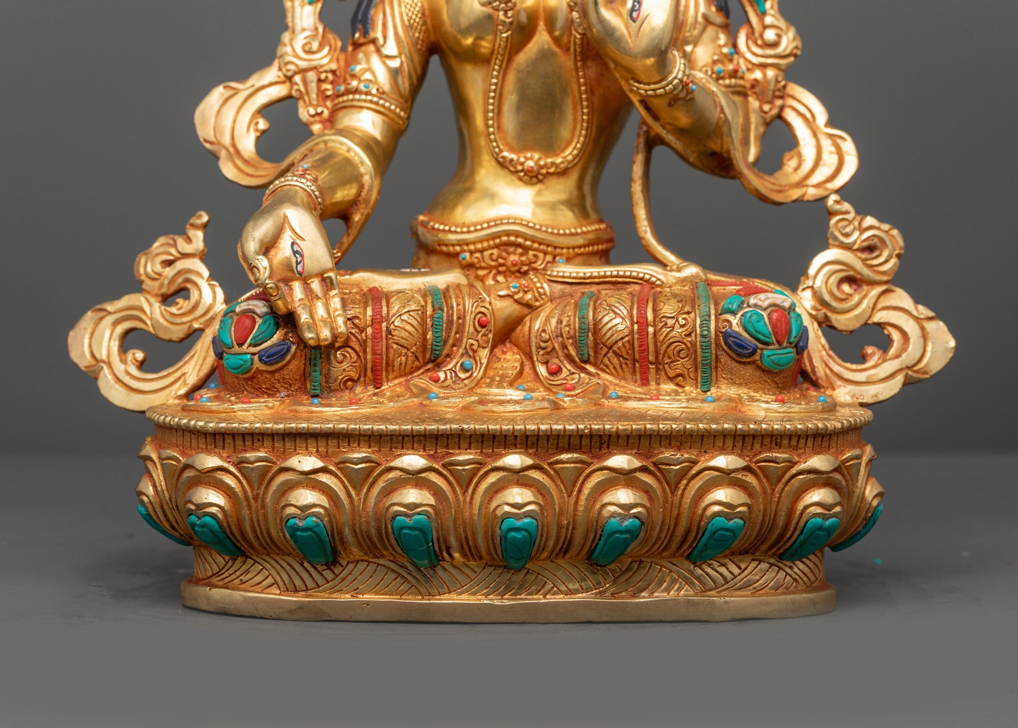 Seven Eyed White Tara Statue | Tibetan Buddhist Healing