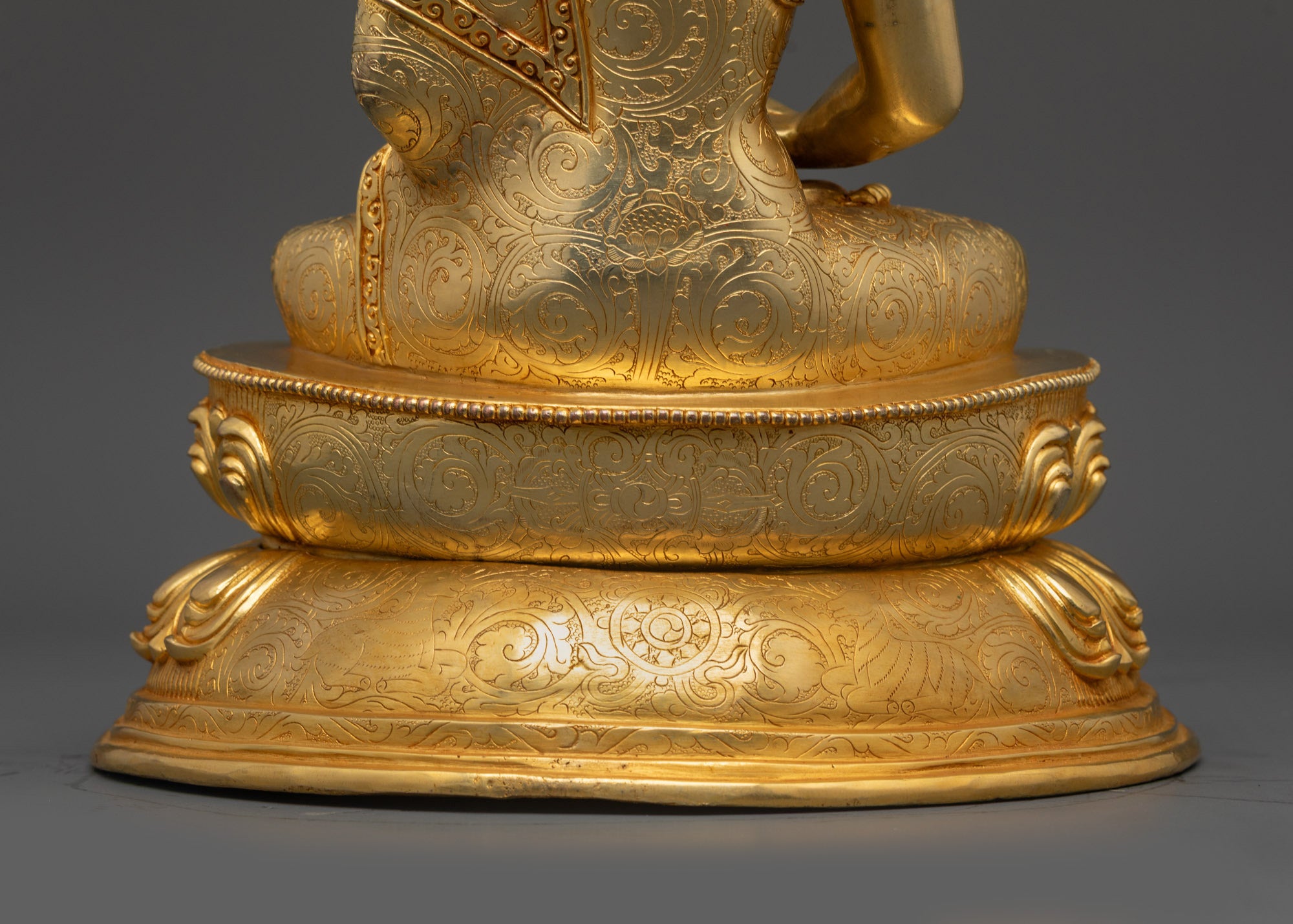 24K Gold Gilded Amitabha Buddha Statue | Nepalese Craftsmanship