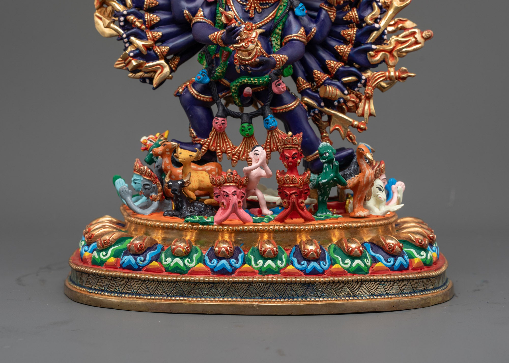 Nepalese Yamantaka Statue | Authentic Buddhist Protector