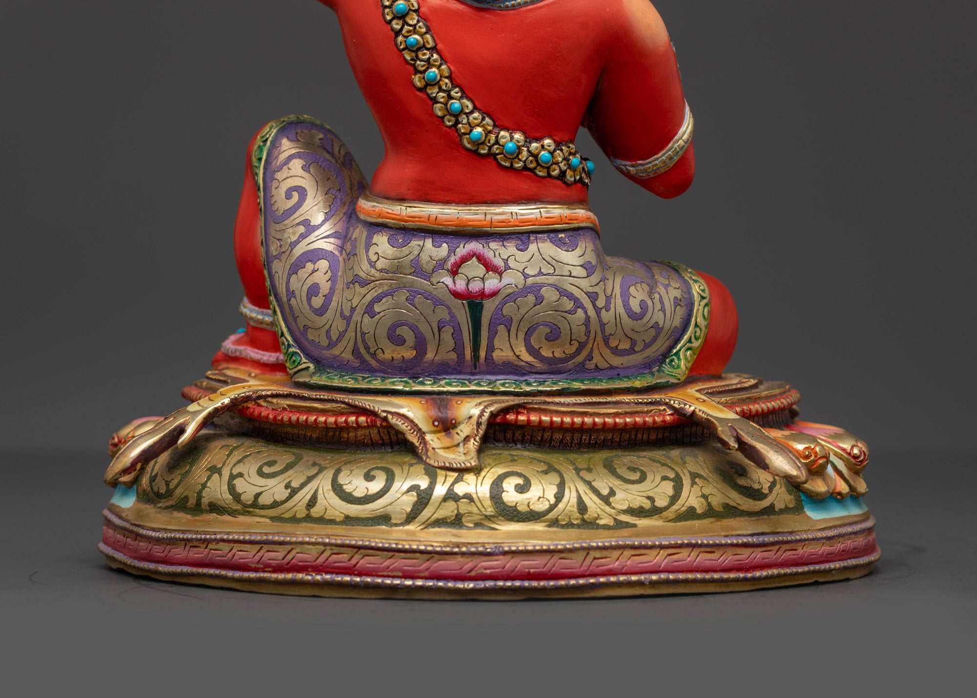 Red Hued Virupa Statue | Spiritual Sculpture for Spiritual Altars