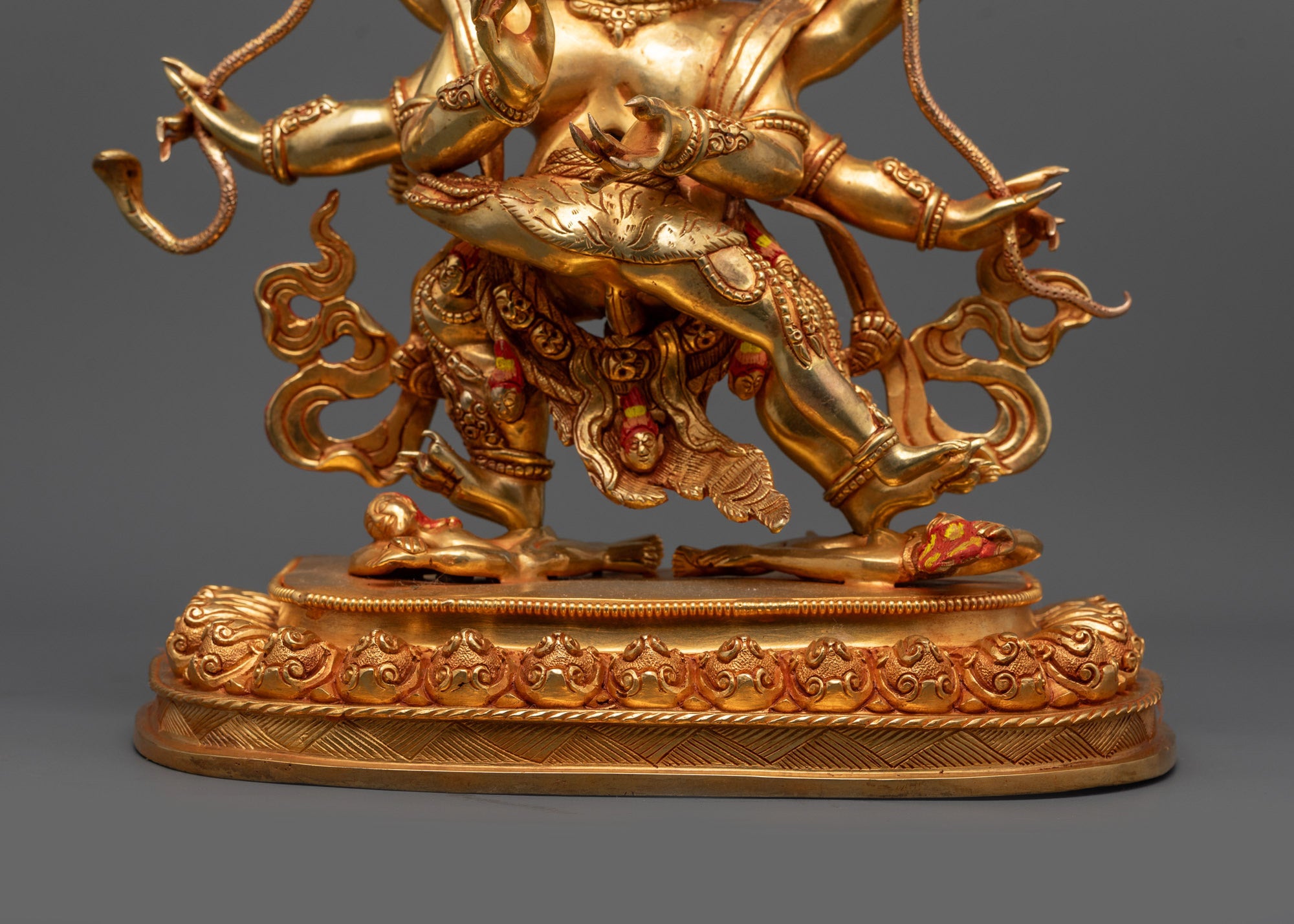 Mahachakra Vajrapani Consort Statue | Handmade Fierce Deity Sculpture