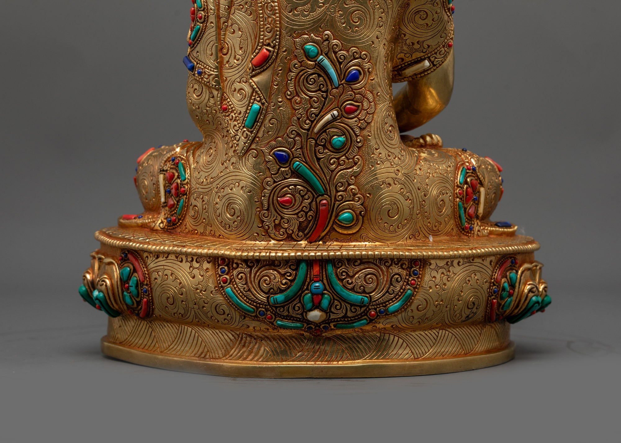 Amida Nyorai Statue | Traditional Nepalese Lost-Wax Buddhist Sculpture