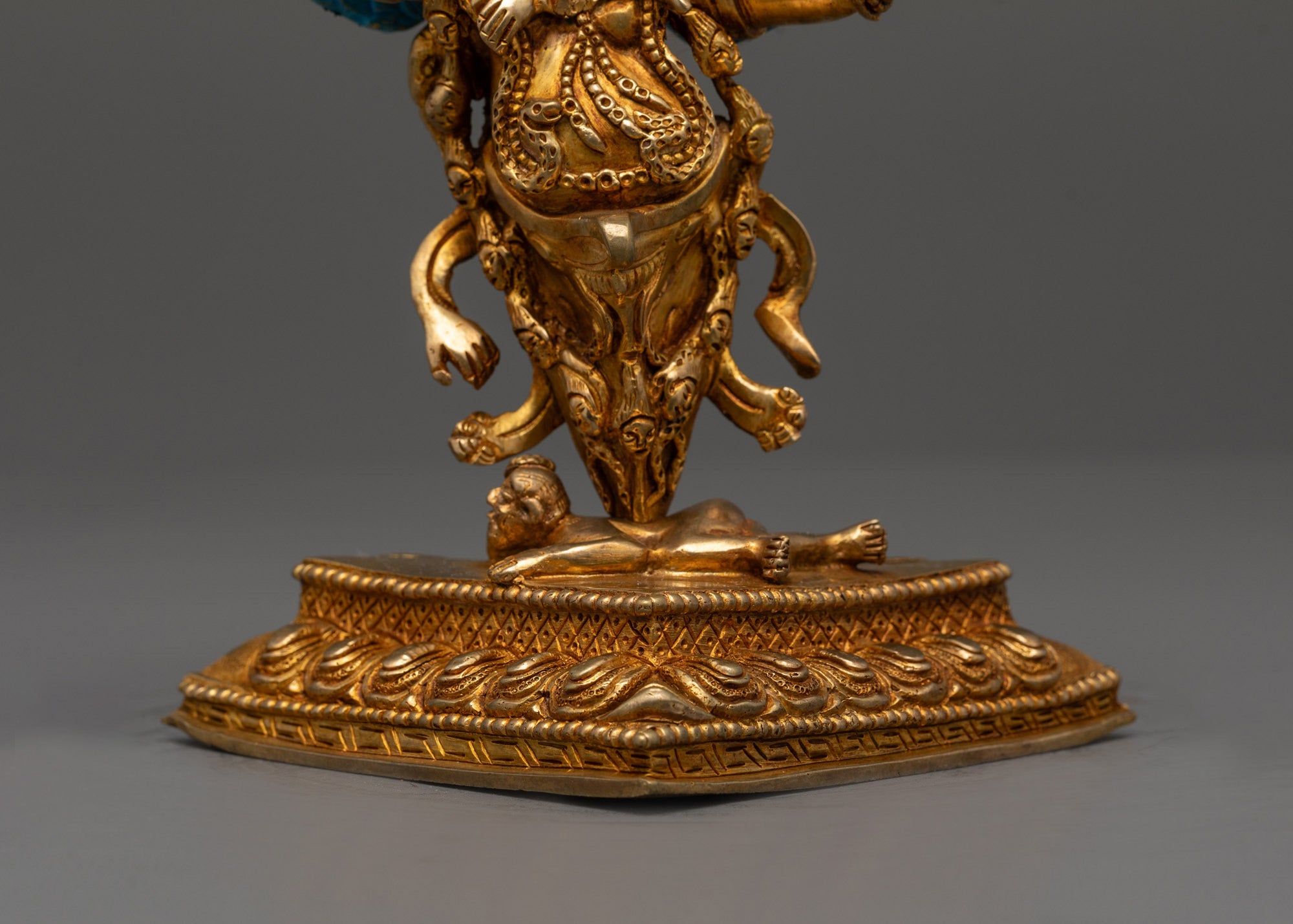 Nepalese Dorje Phurba Statue | Copper Vajrakilaya Sculpture