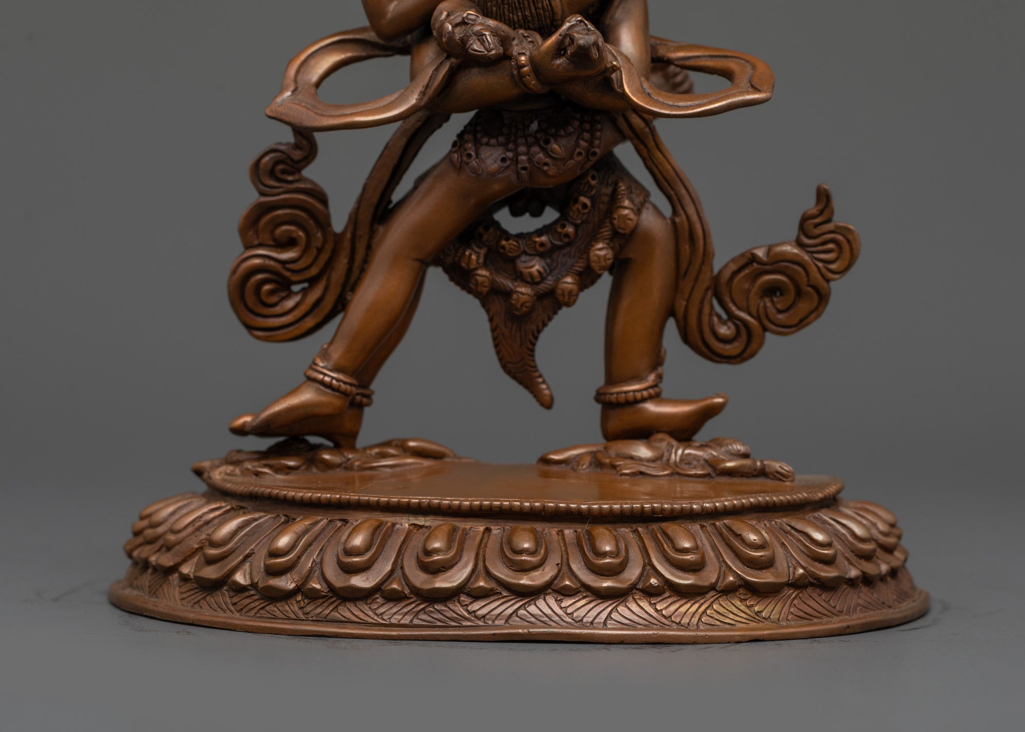Tantric Chakrasamvara Consort Statue | Oxidized Copper Himalayan Art