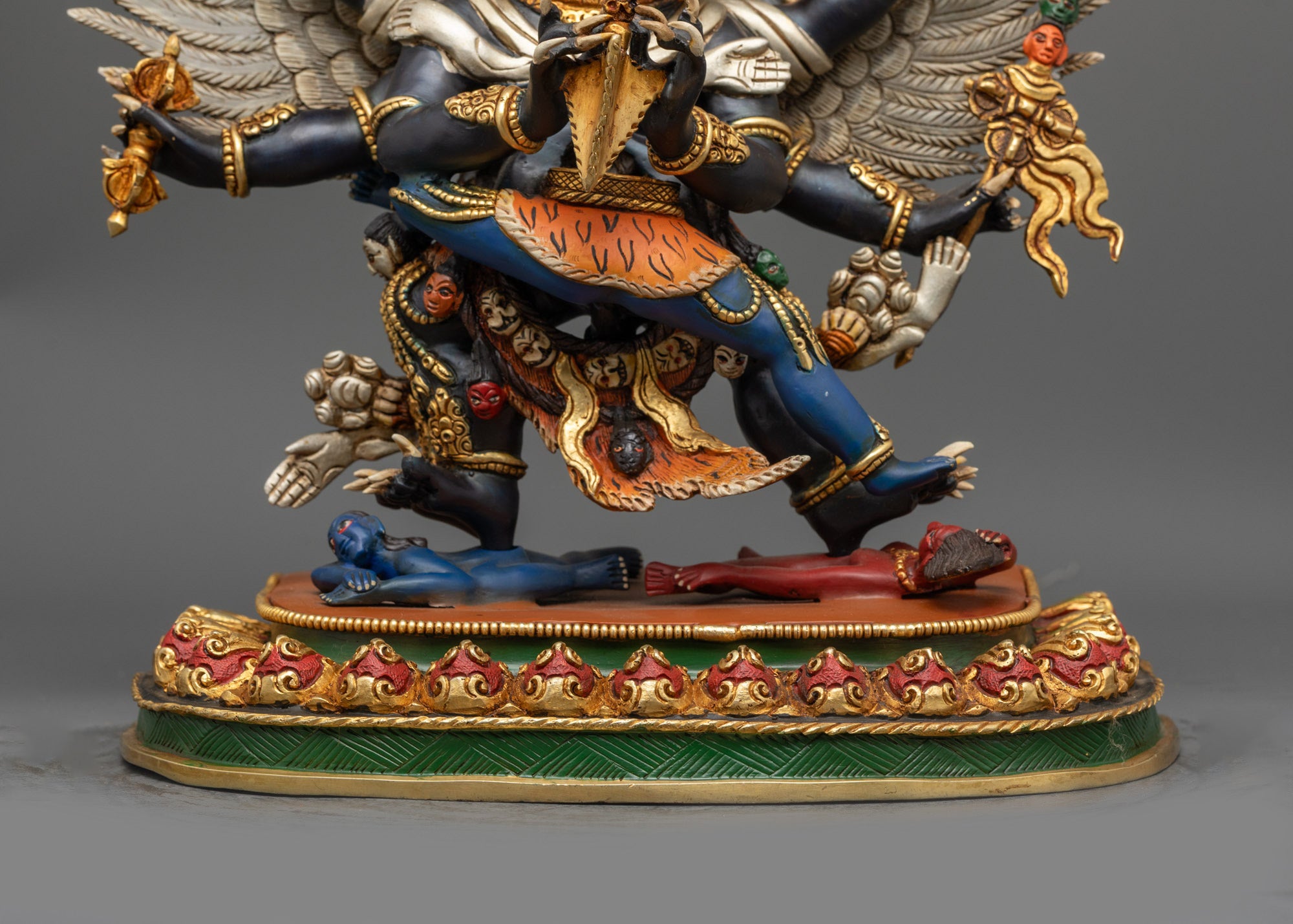 Divine Vajrakilaya Yab-Yum Statue | Tibetan Buddhist Ritual Artwork