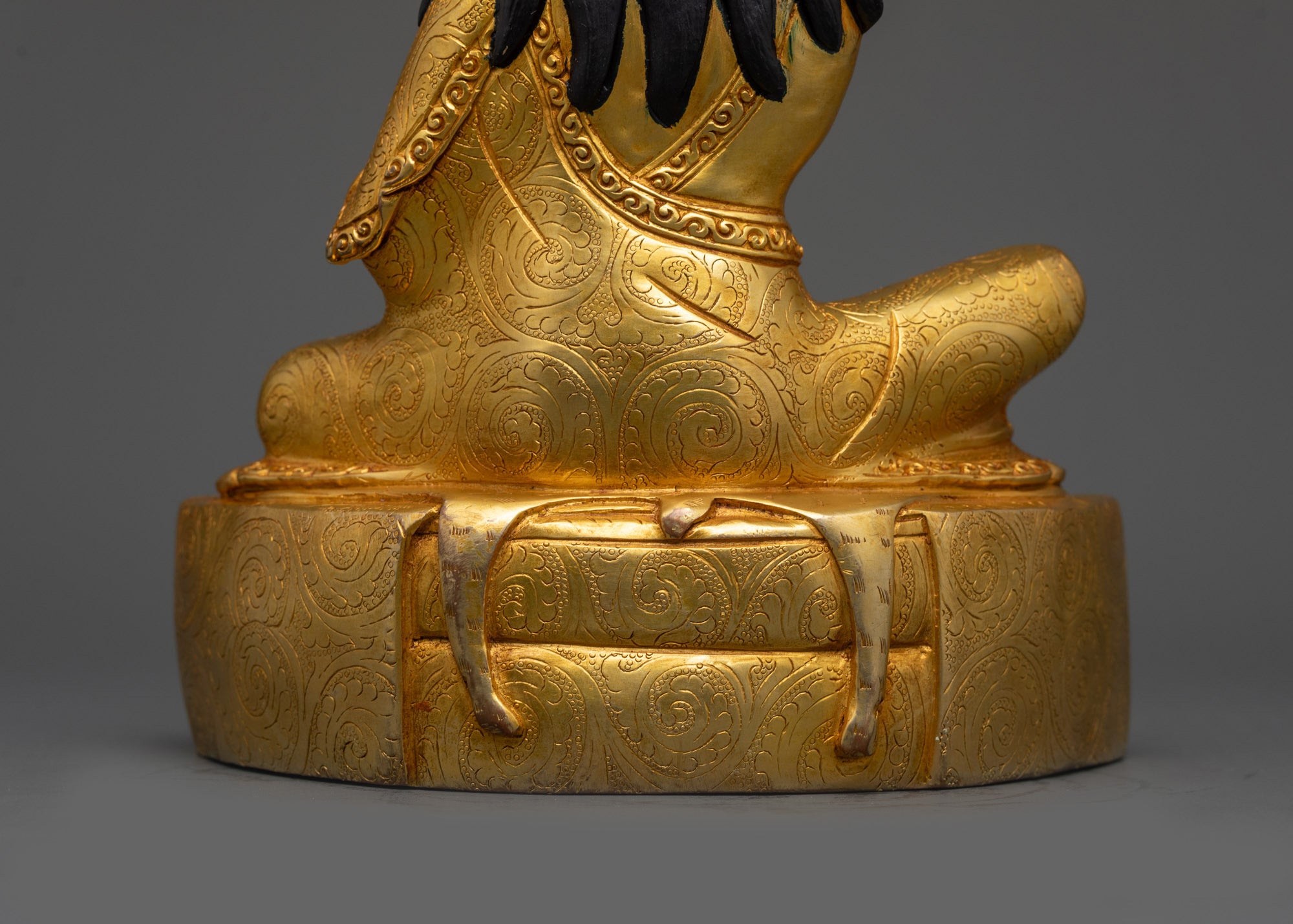 Buddhist Master Milarepa Statue | Detailed 24K Gold-Gilded Face