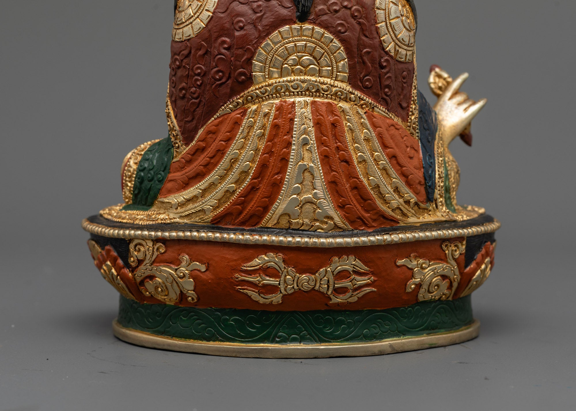 Colored Padmasambhava Statue | Sacred Guru Idol for Spiritual Practice