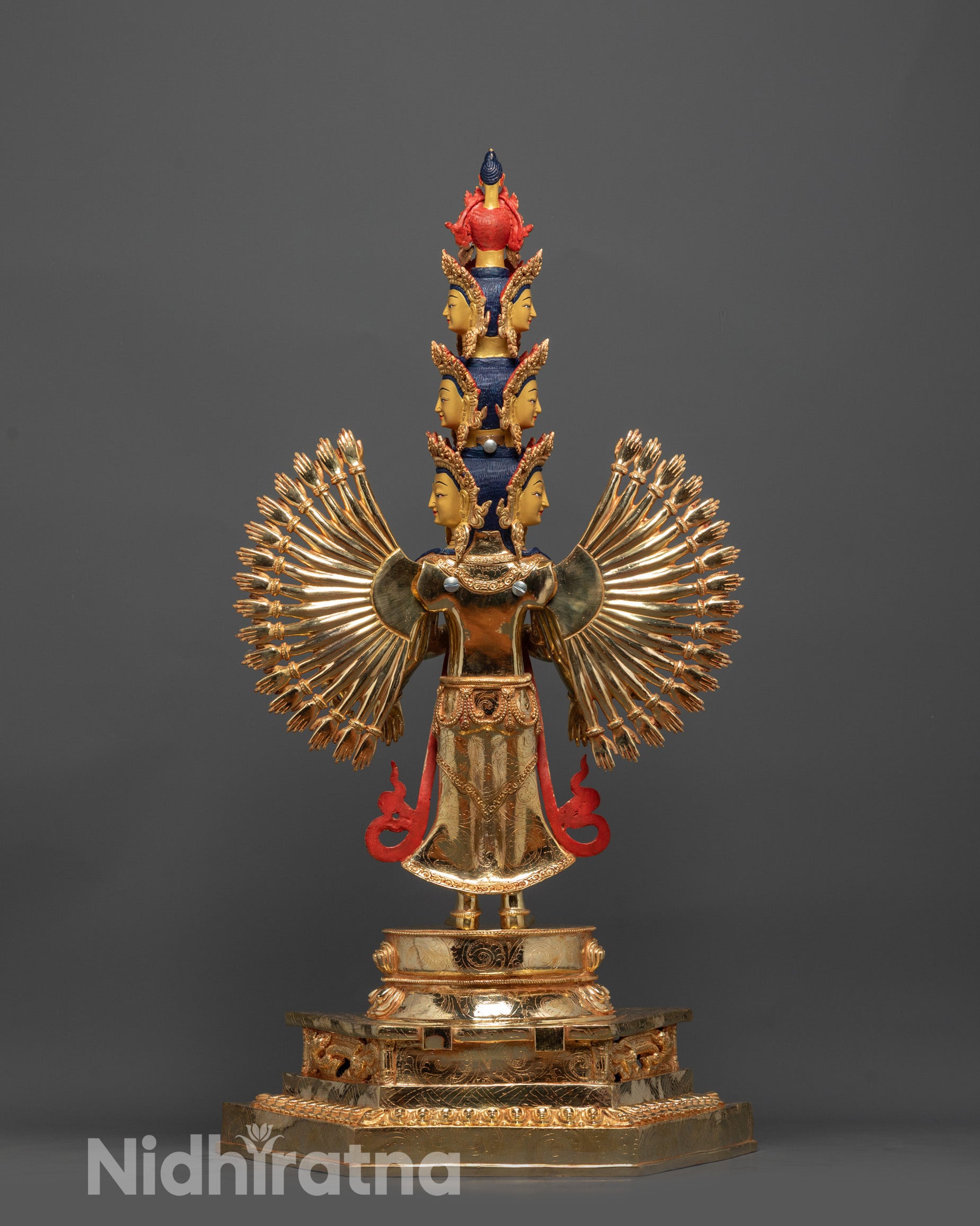 Thousand-Armed Avalokiteshvara Statue | Tibetan Buddhist Sculpture