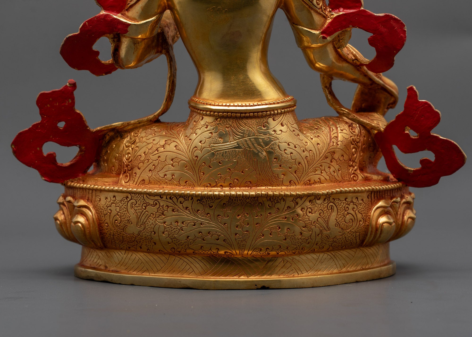 Nepalese Mother Tara Statue | 24K Gold Fire-Gilded Buddhist Sculpture