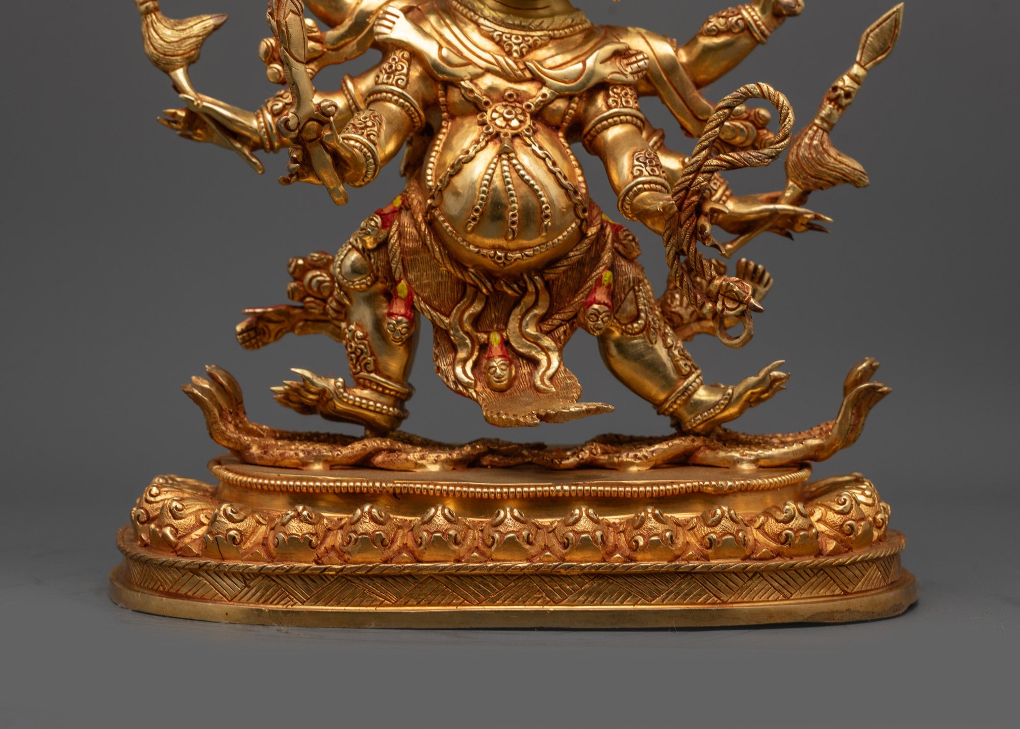 Wrathful Dharmapala Statue | Artisan-Crafted Himalayan Spiritual Art
