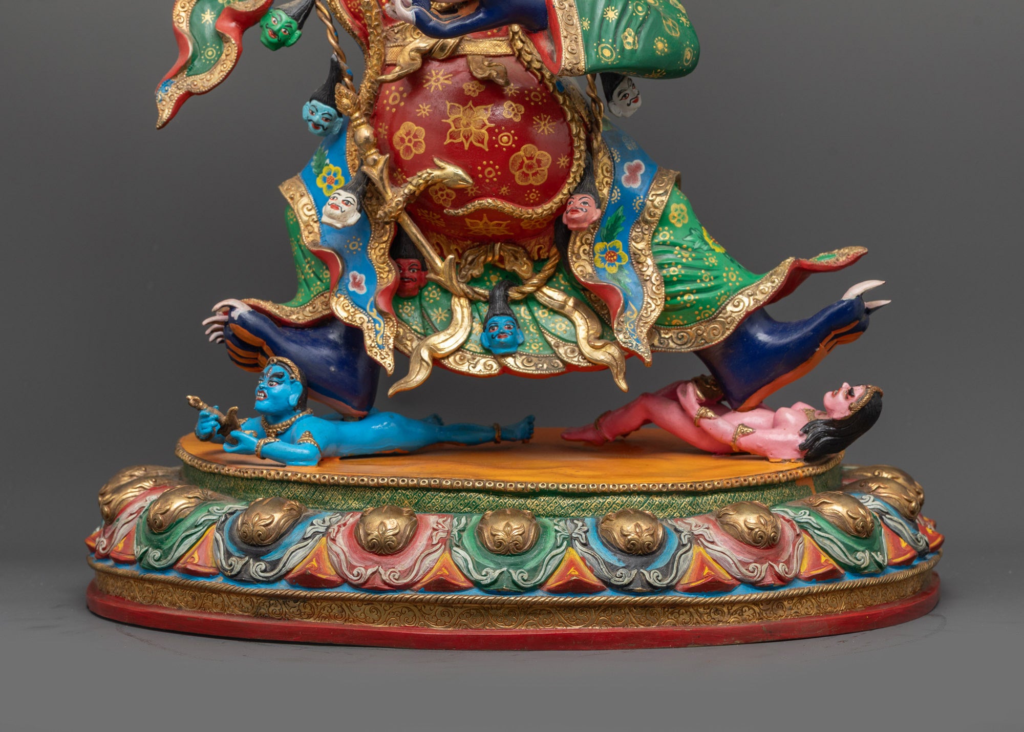 Mahakala Bernagchen Statue | Hand-Carved Tibetan Protector Deity