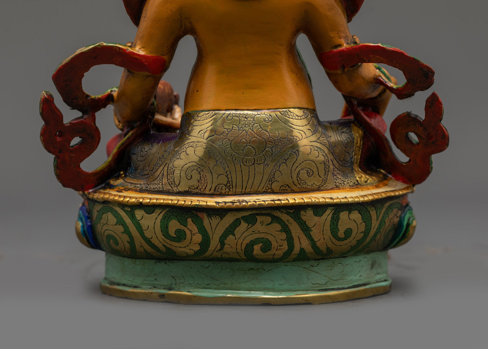 Handpainted Dzambhala Statue | Traditional Copper Buddhist Art