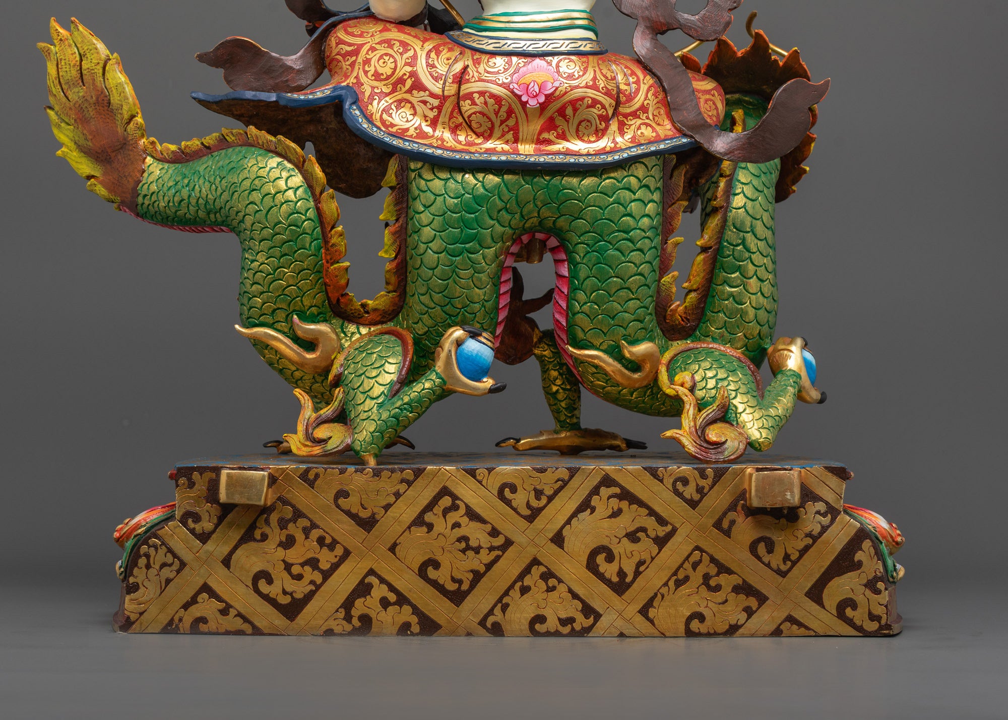 Nepalese White Dzambhala Statue | God of Prosperity