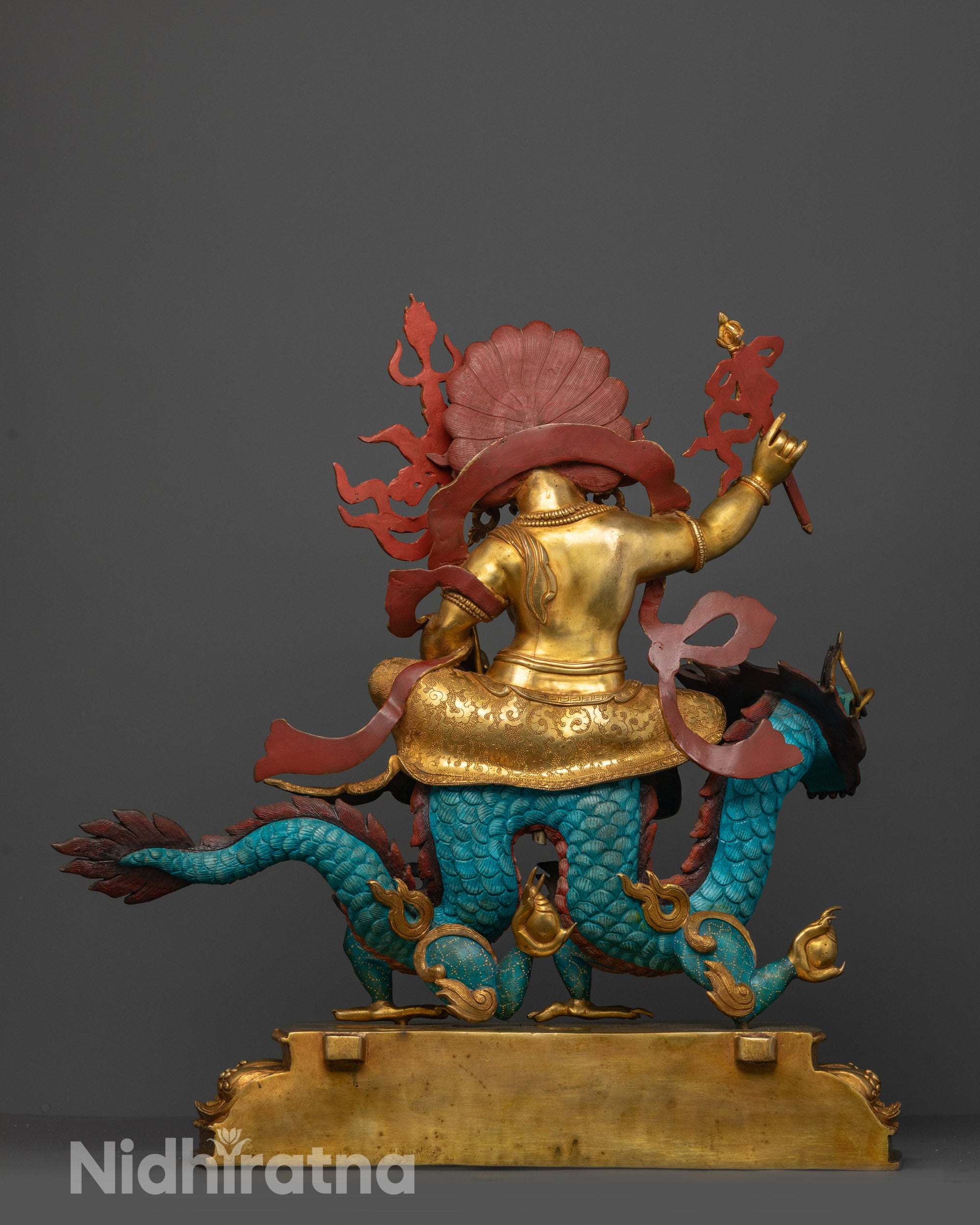 Wealth Deity White Dzambhala Statue | Prosperity Deity