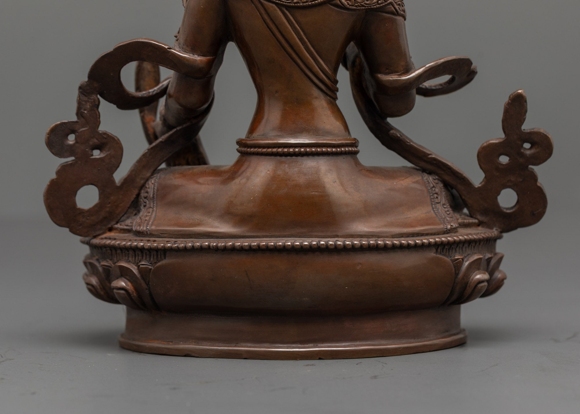 Oxidized Bodhisattva Ksitigarbha Statue | Nepalese Buddhist Art