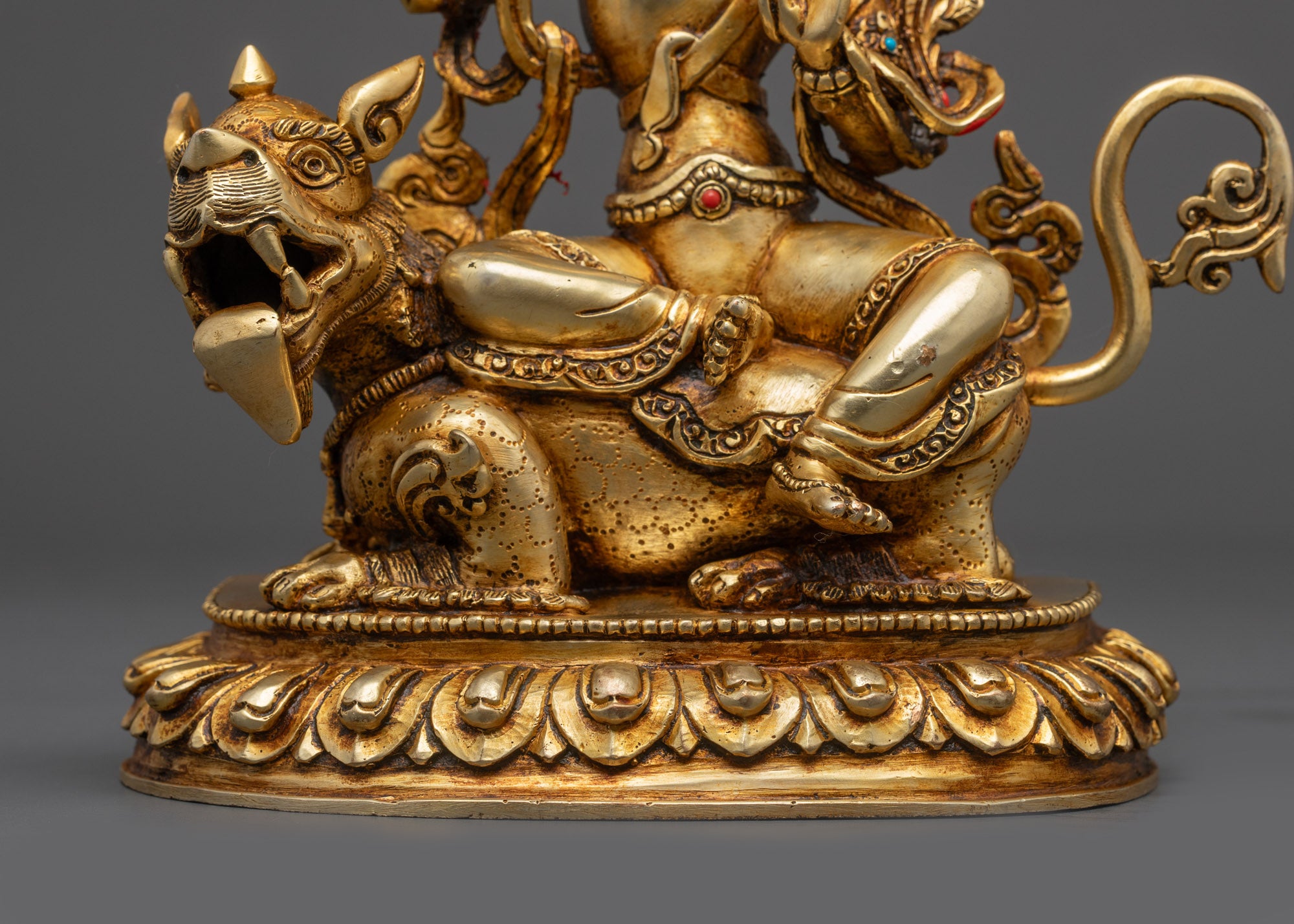 Simhada Manjushri Statue | Himalayan Bodhisattva of Insight and Clarity