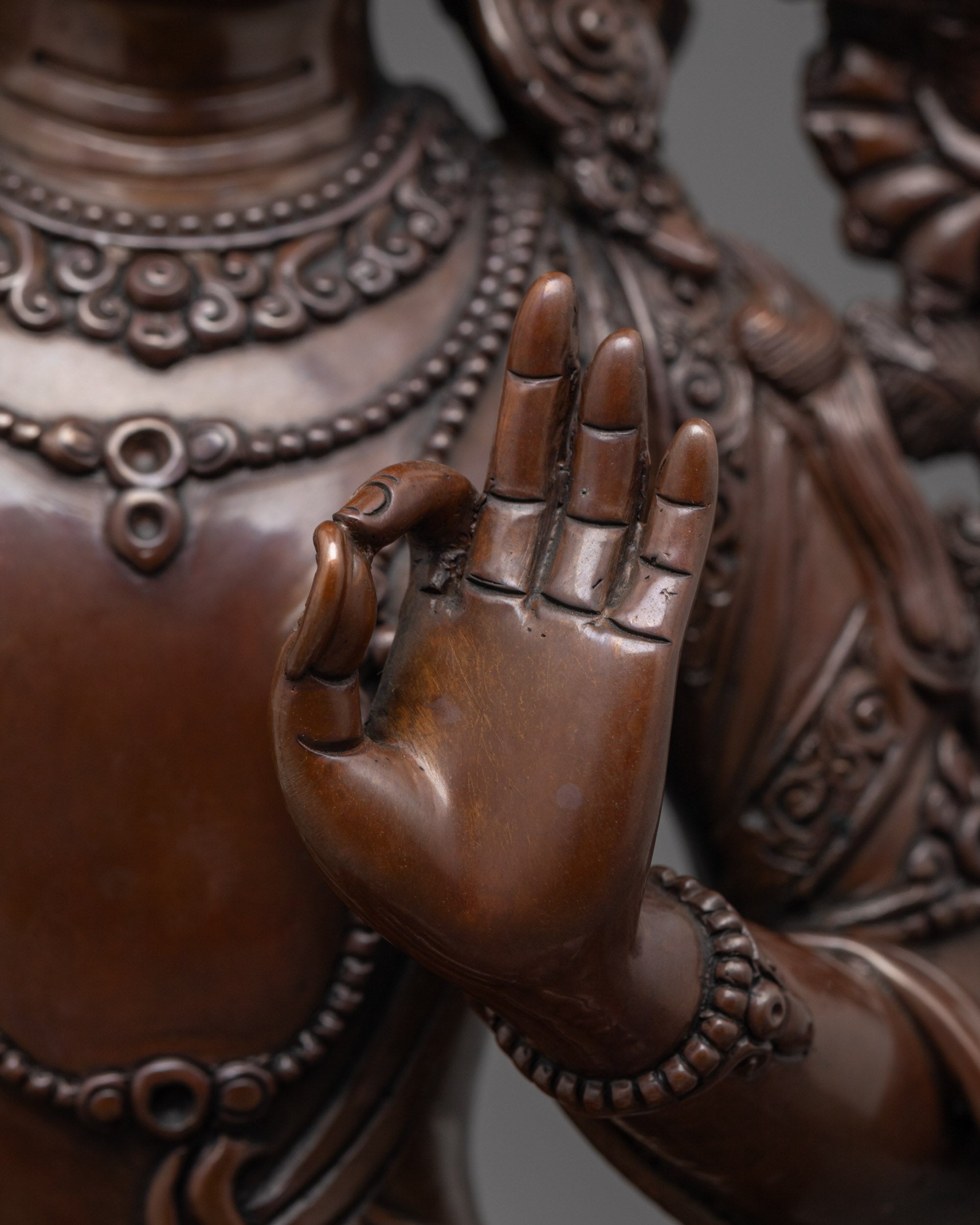Authentic Hand-Carved Manjushri Statue | Timeless Himalayan Craft