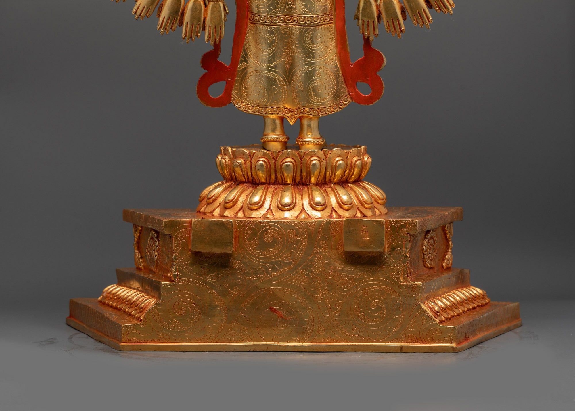 1000-Armed Chenrezig Statue | 24K Gold Gilded Avalokiteshvara Sculpture
