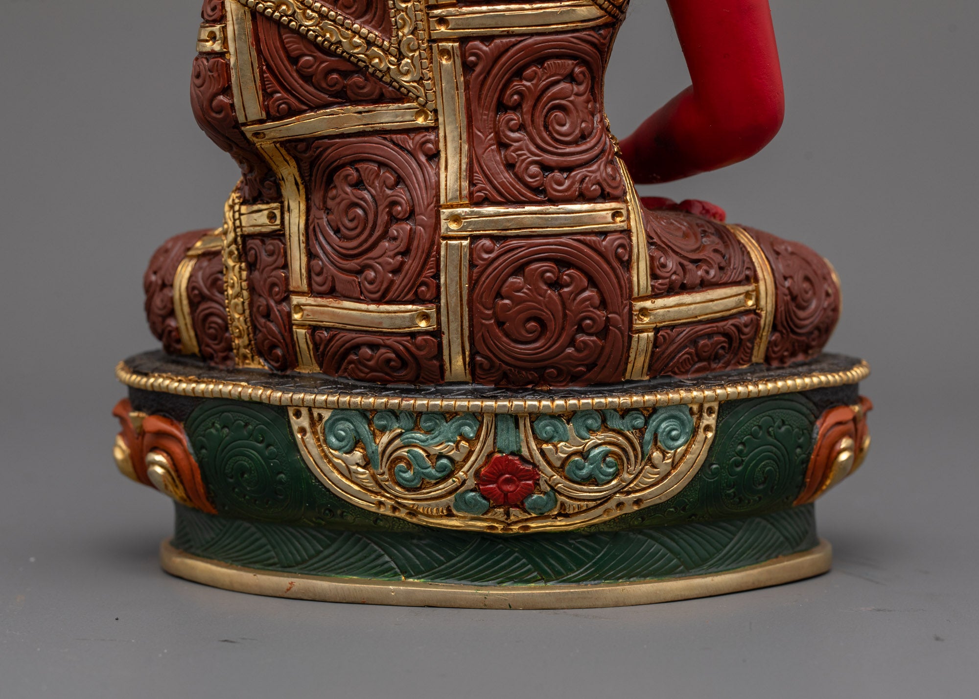 Handmade Amitabha Buddha Statue | Vibrant Artwork for Spiritual Growth