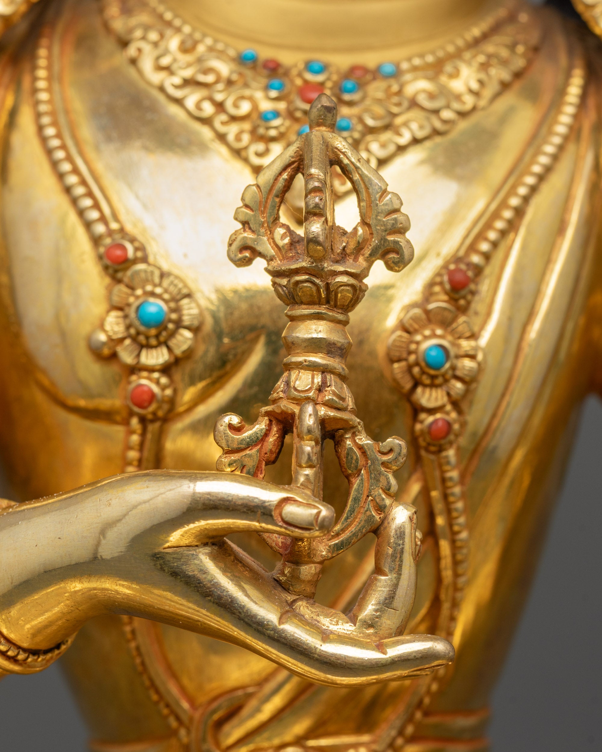 Hand-Forged Vajrasattva Statue | Himalayan Buddhist Craftsmanship