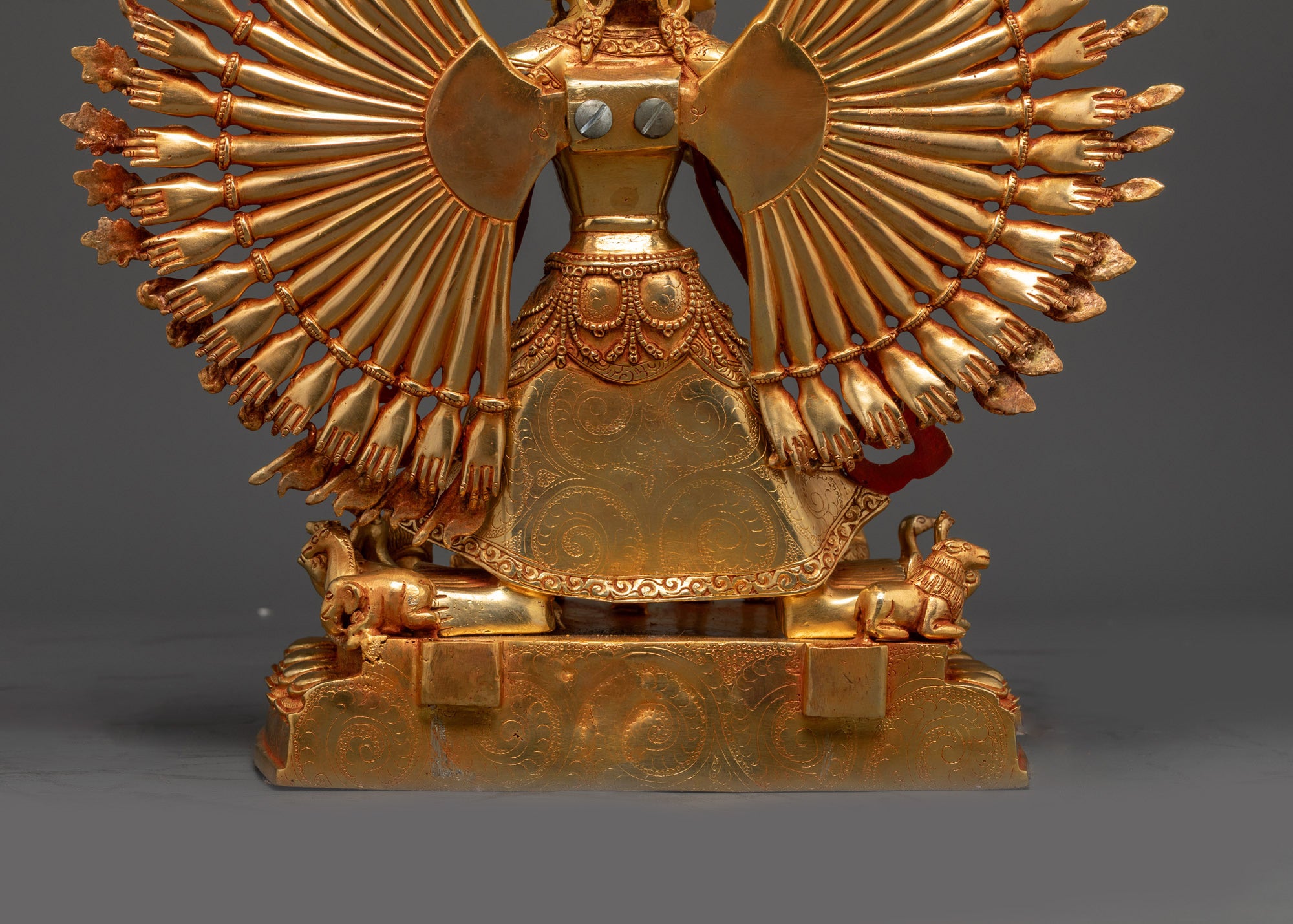 Handcrafted 1000-Armed Dukar Statue | Traditional Buddhist Artwork