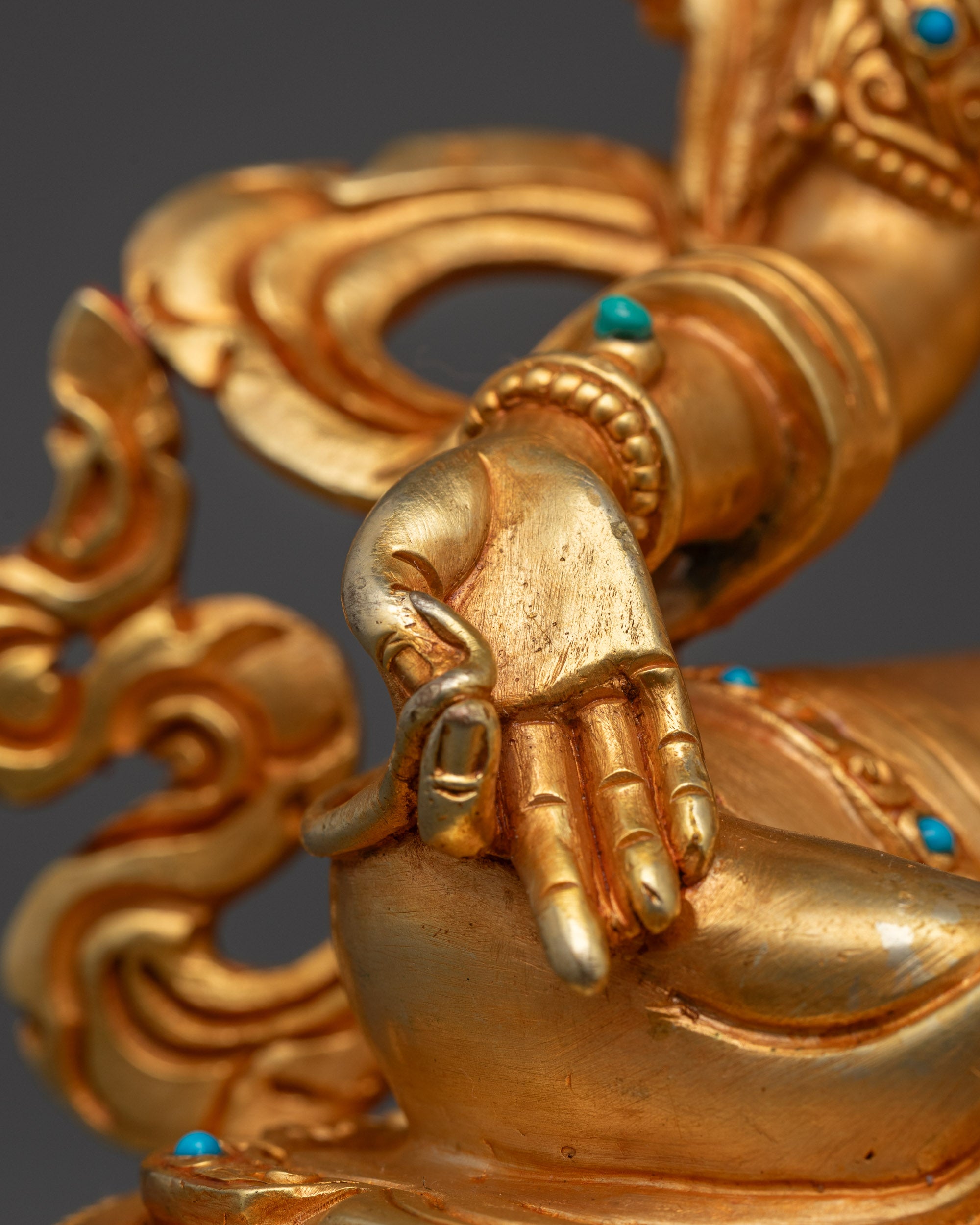 Hand-Carved Green Tara Statue | Divine Compassion Deity from Nepal