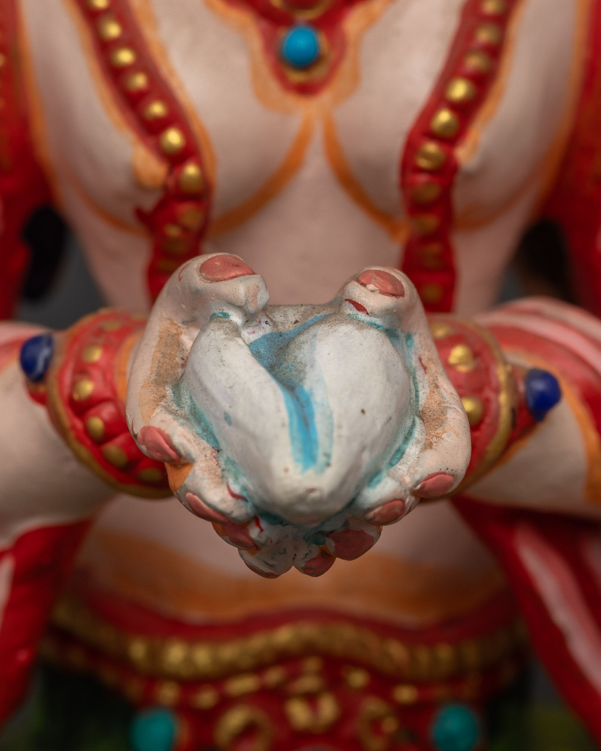 Hand-Painted Naga Kanya Statue | Handcrafted Serpent Goddess Sculpture