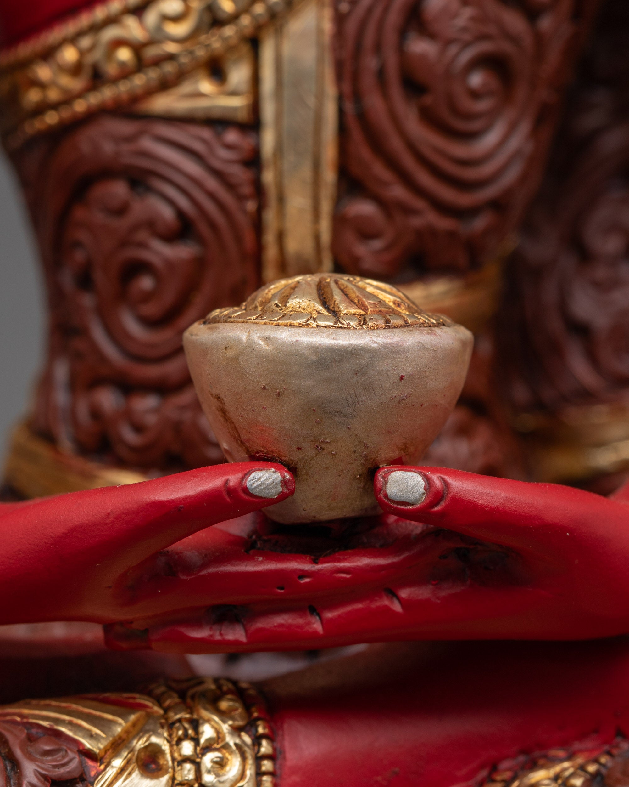Handmade Amitabha Buddha Statue | Vibrant Artwork for Spiritual Growth