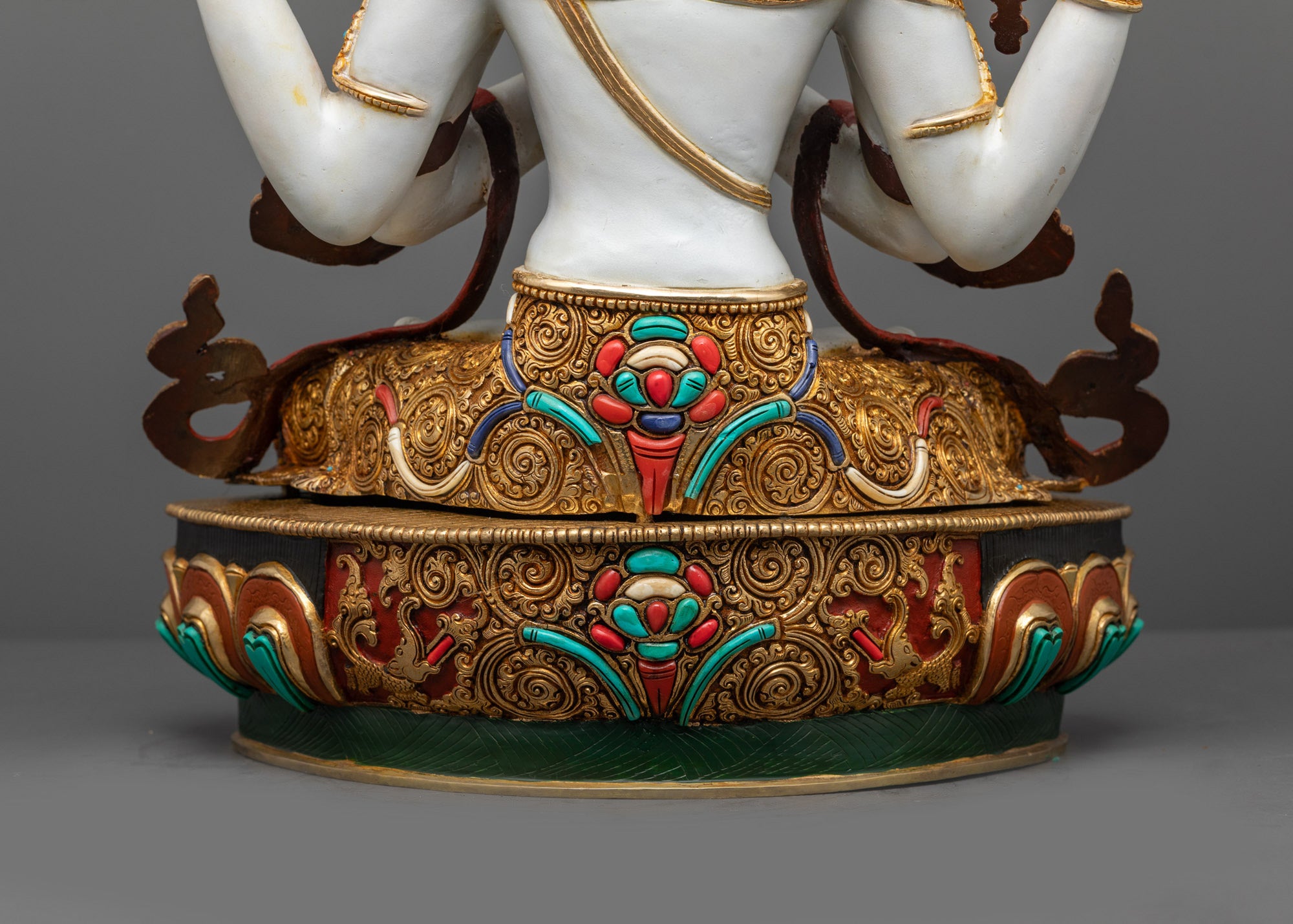 Tibetan Chenrezig Statue | Authentic Handmade Buddhist Figurine