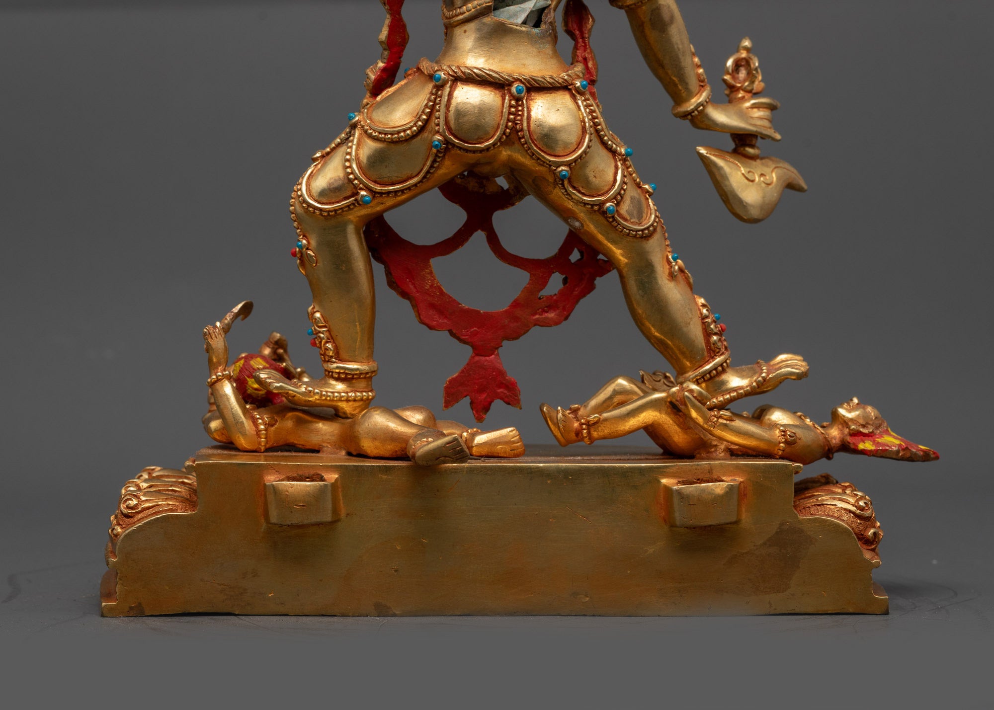 Gold Gilded Divine Vajrayogini Statue | Nepalese Tantric Deity Art