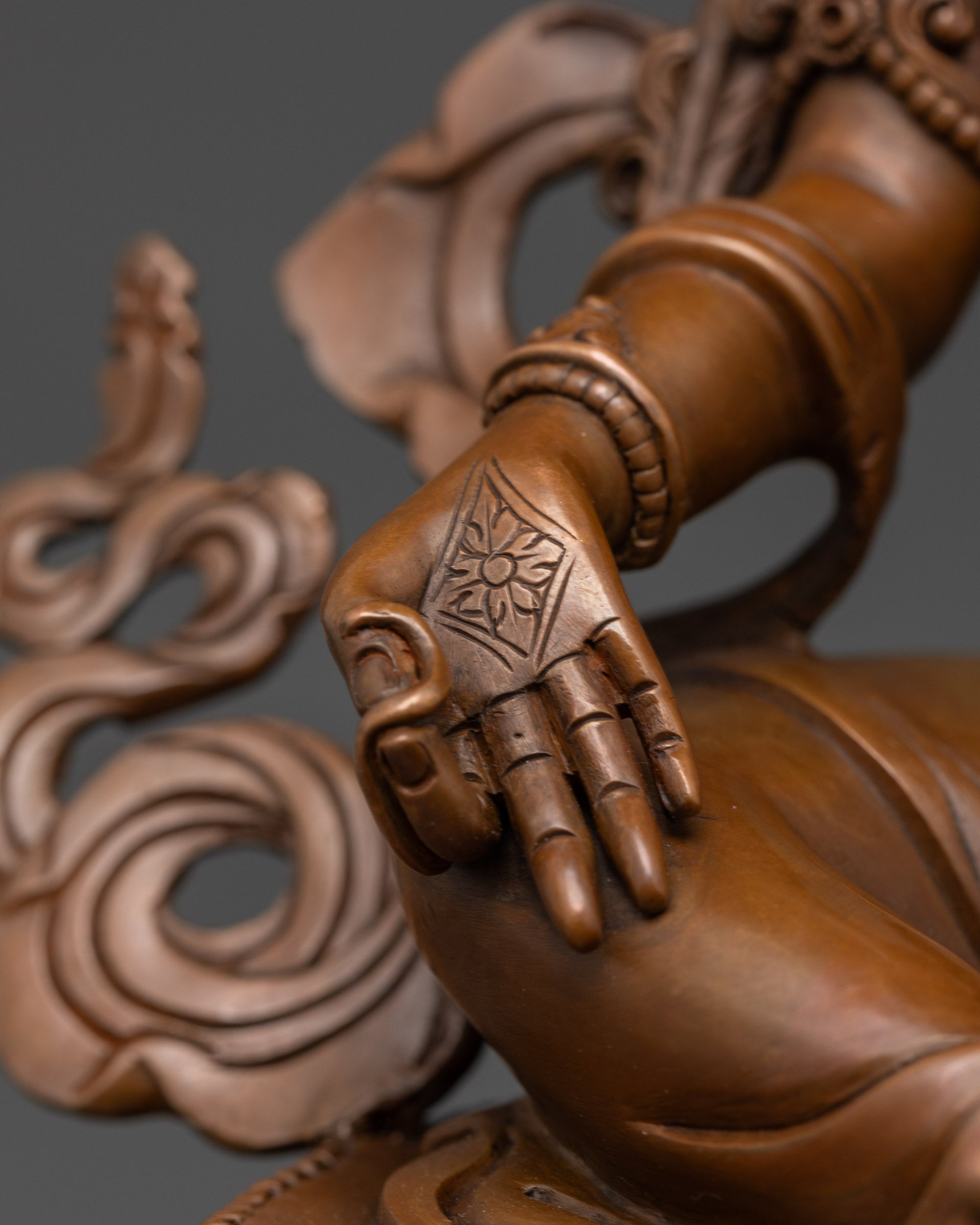 Peaceful Oxidized Green Tara Statue | Mother of Liberation