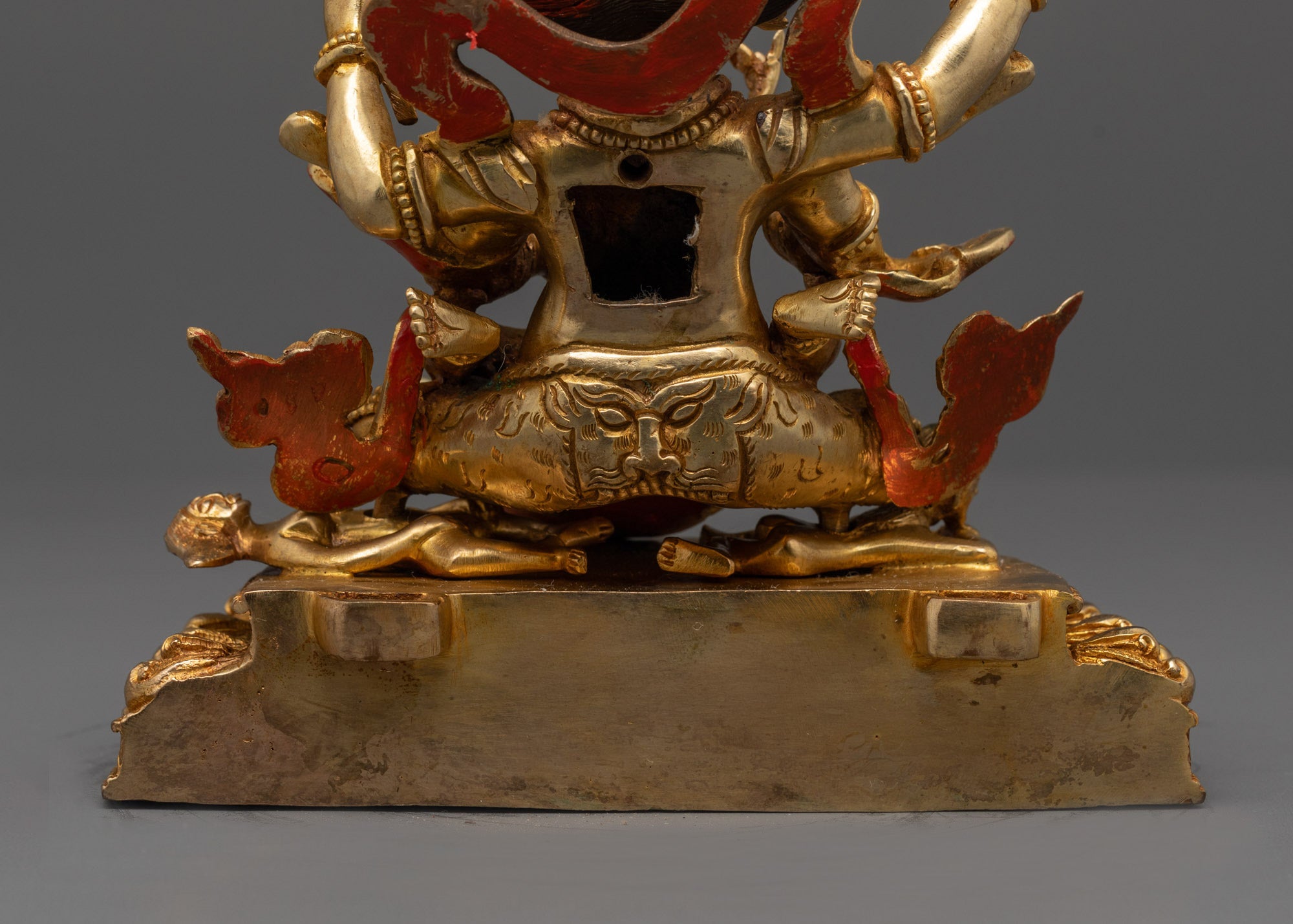 Four Armed Mahakala Statue | Traditional Buddhist Wrathful Deity