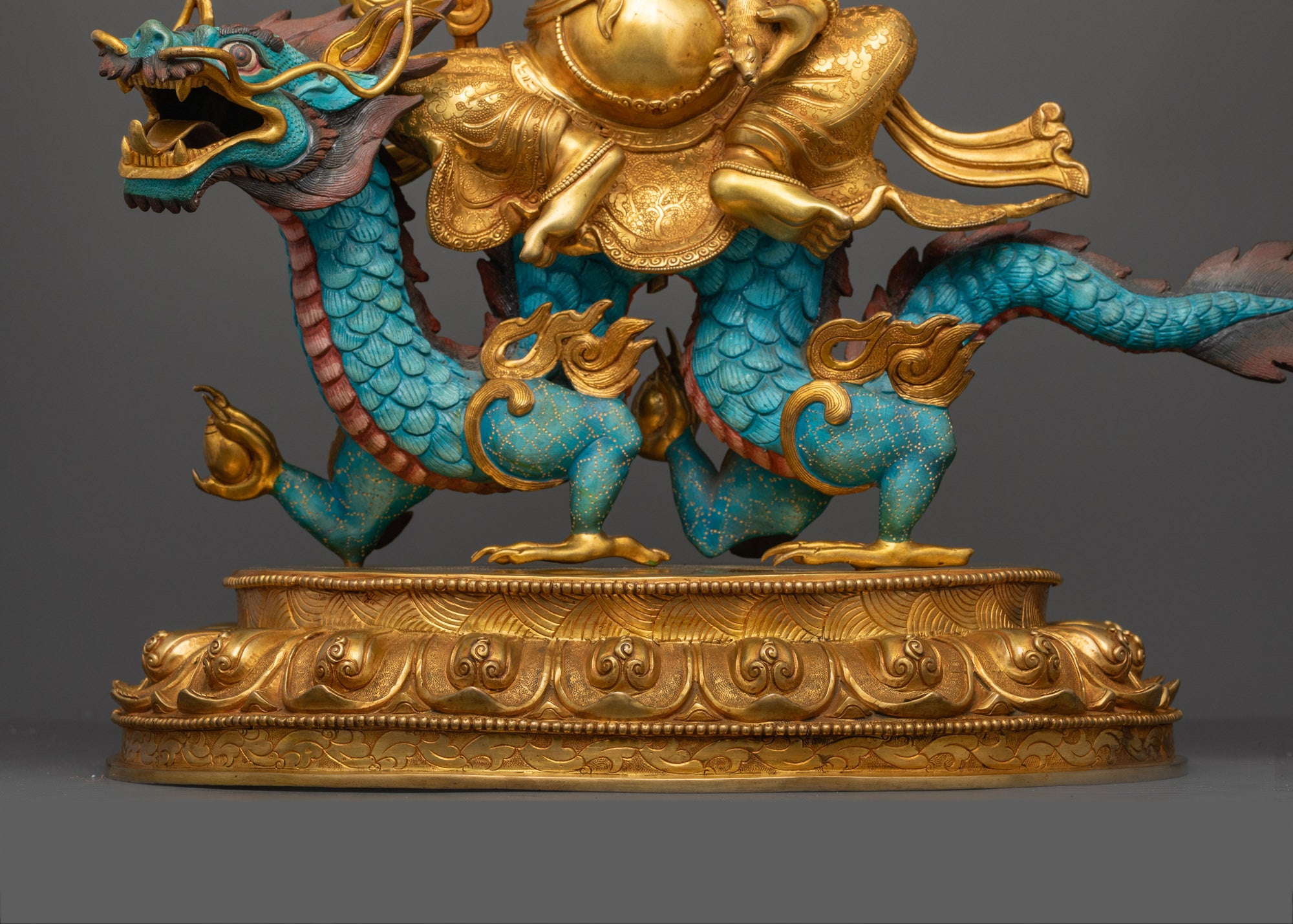 Wealth Deity White Dzambhala Statue | Prosperity Deity